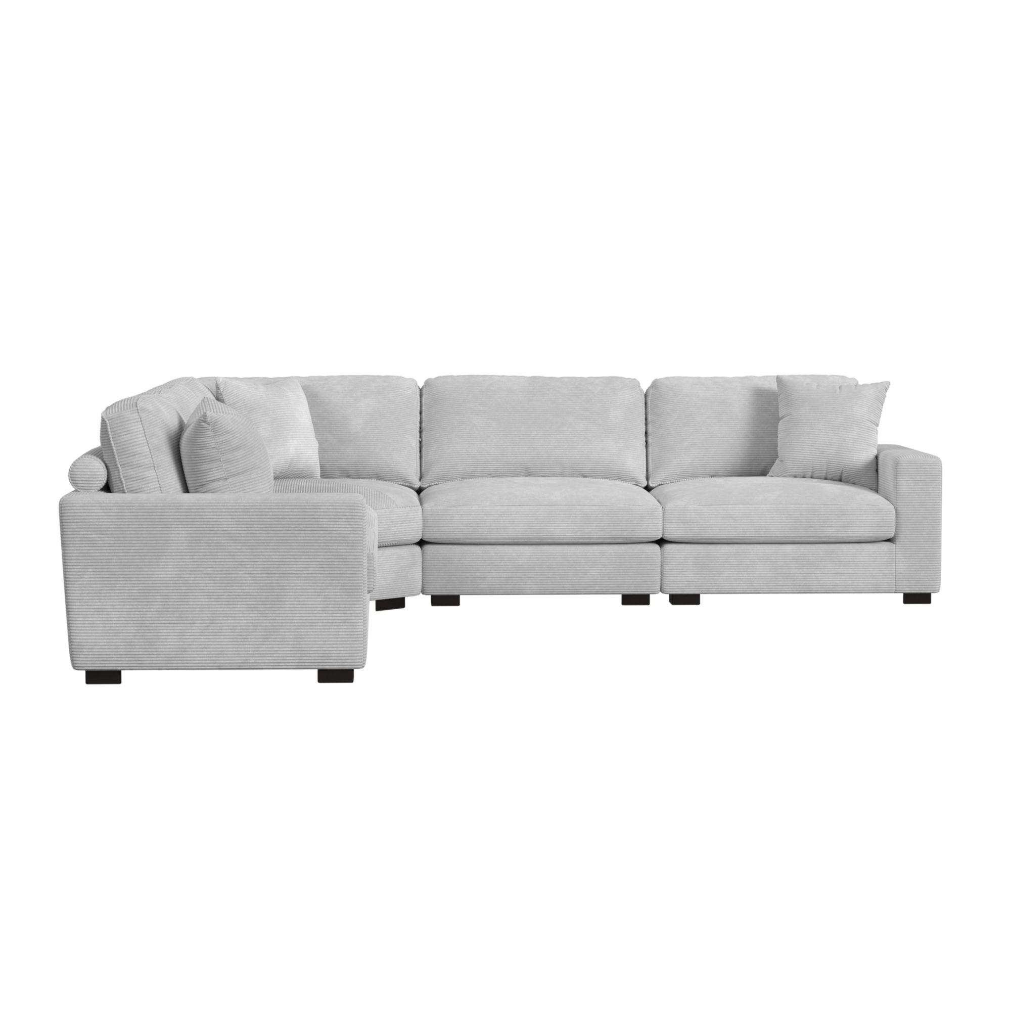 Arizona Modular Wedge with 1 pillow 20" in Steno Stone