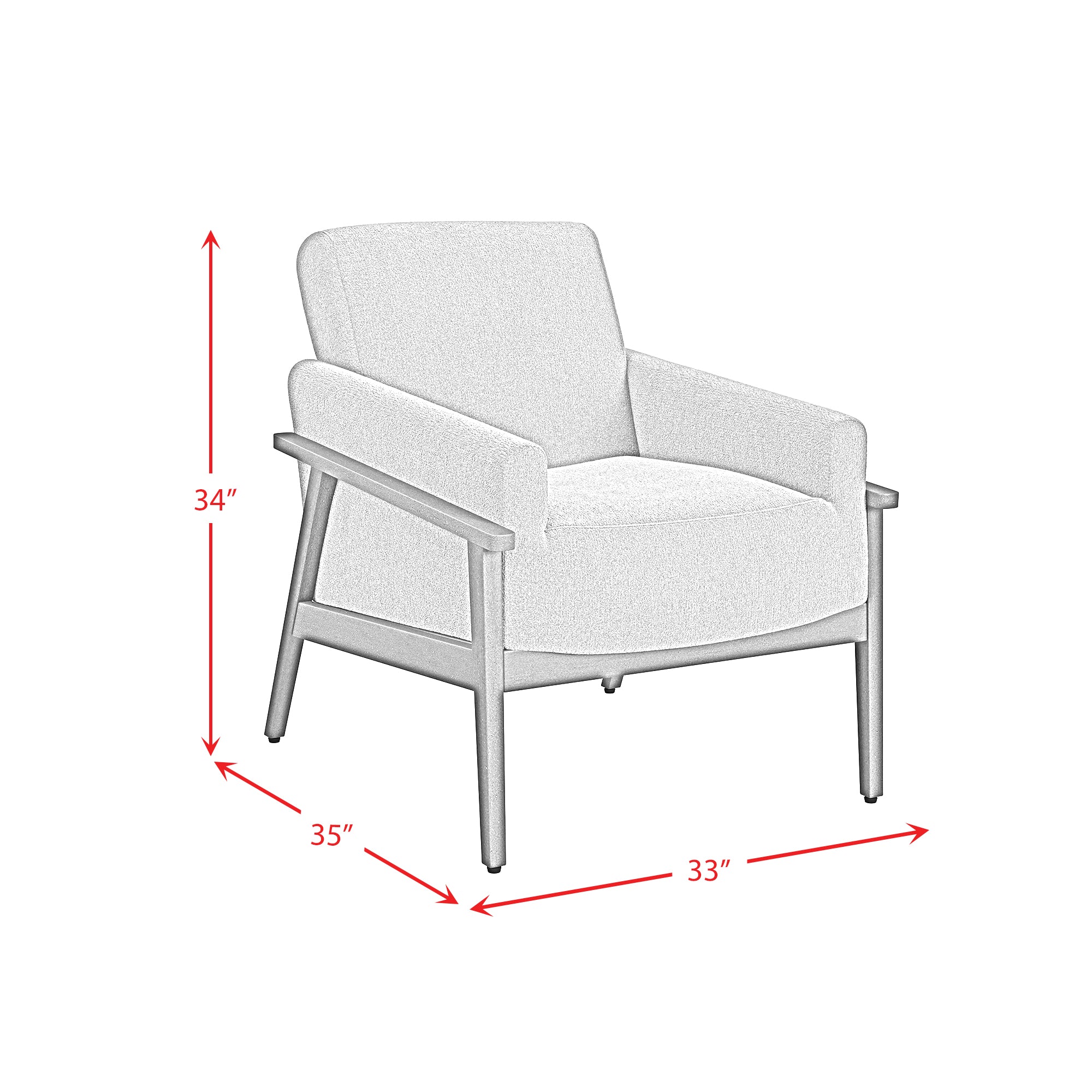 Ava Chair in Langley Cocoa