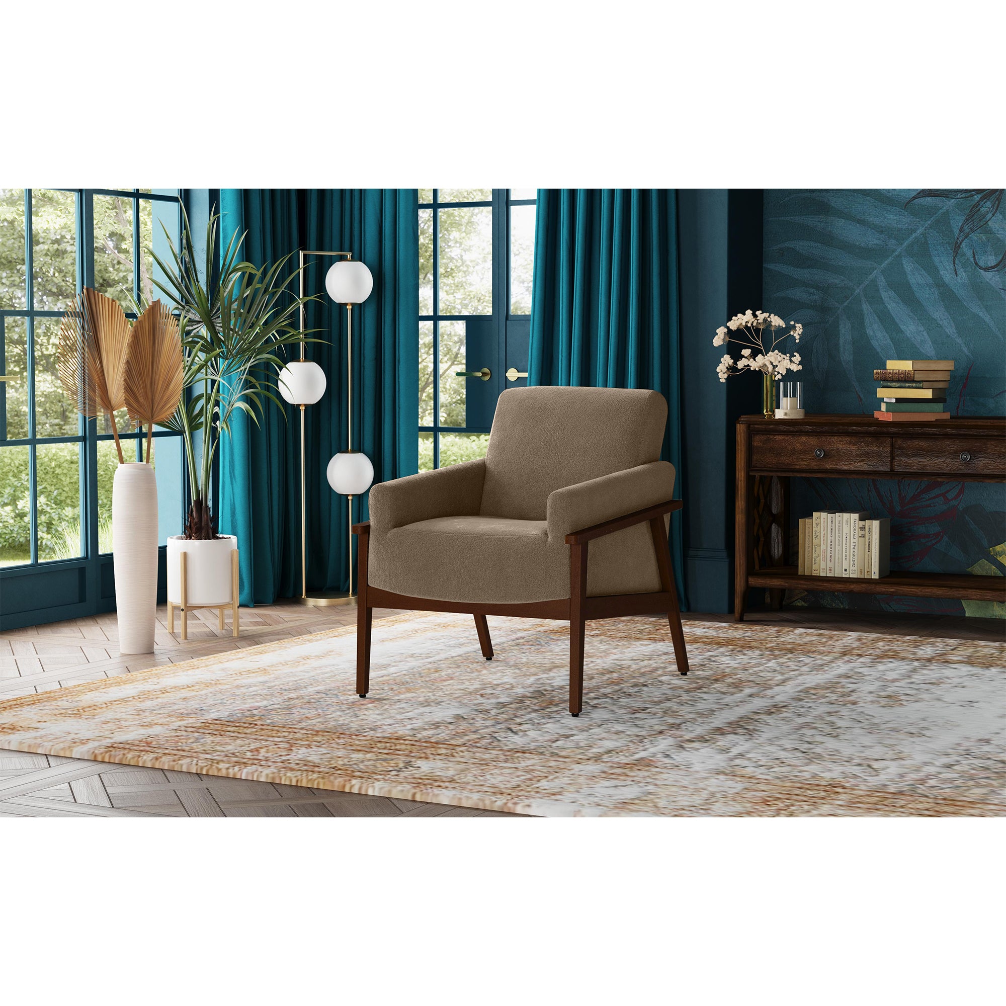 Ava Chair in Langley Cocoa – SKU U-15340-11240-100 | Elements
