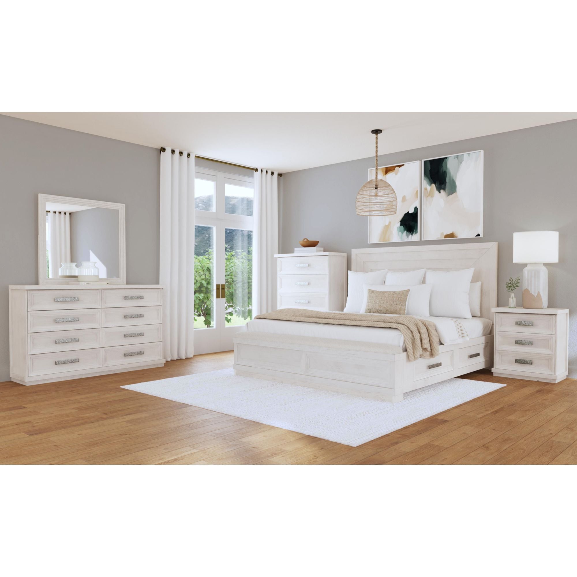 Avalanche 5-Drawer Chest in Antique White