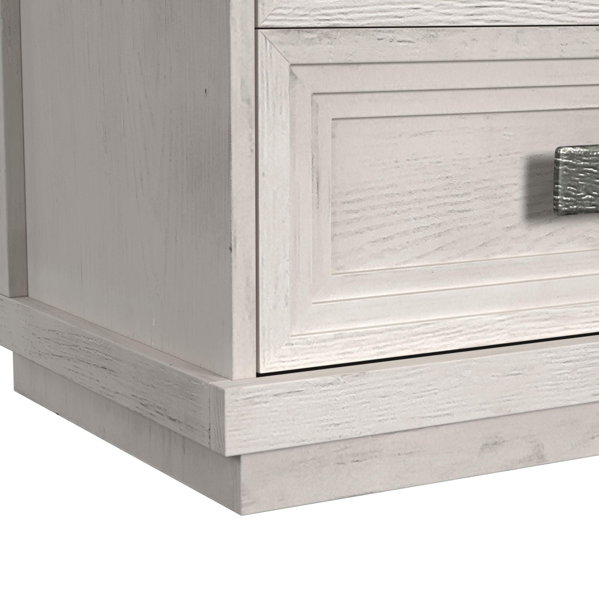 Avalanche Dresser and Mirror Set in Antique White