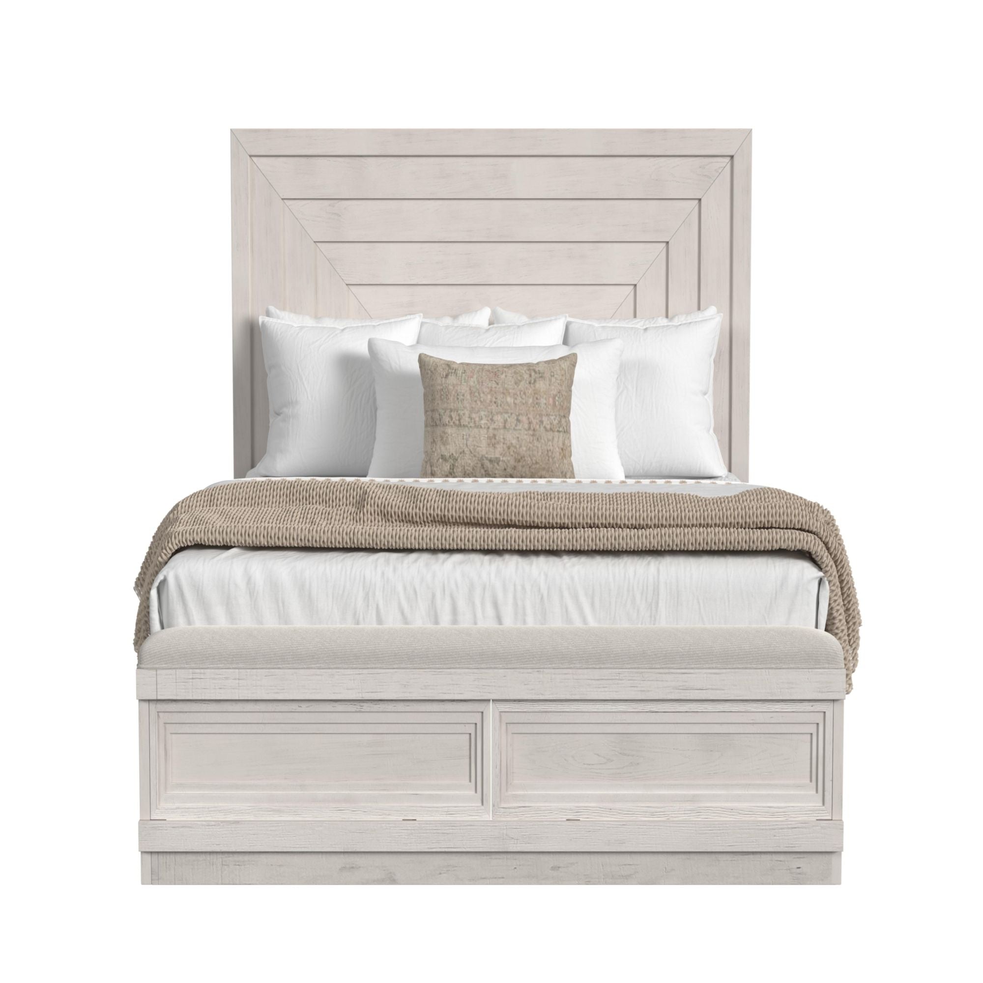 Avalanche Queen Storage Bed in Antique White
