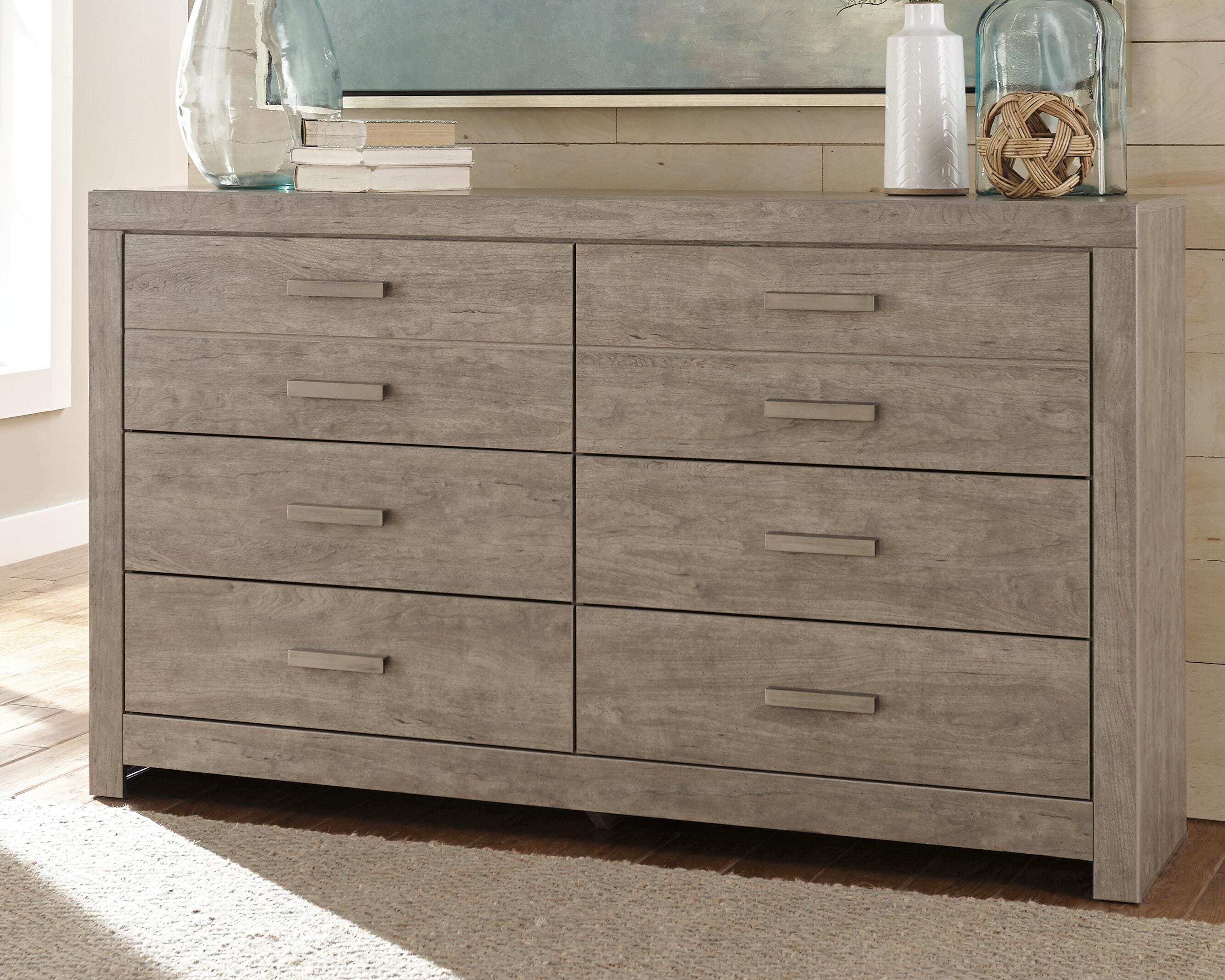 Dar Furniture - Ashley Furniture - Culverbach Dresser - Six Drawer Dresser / Gray - B070-31