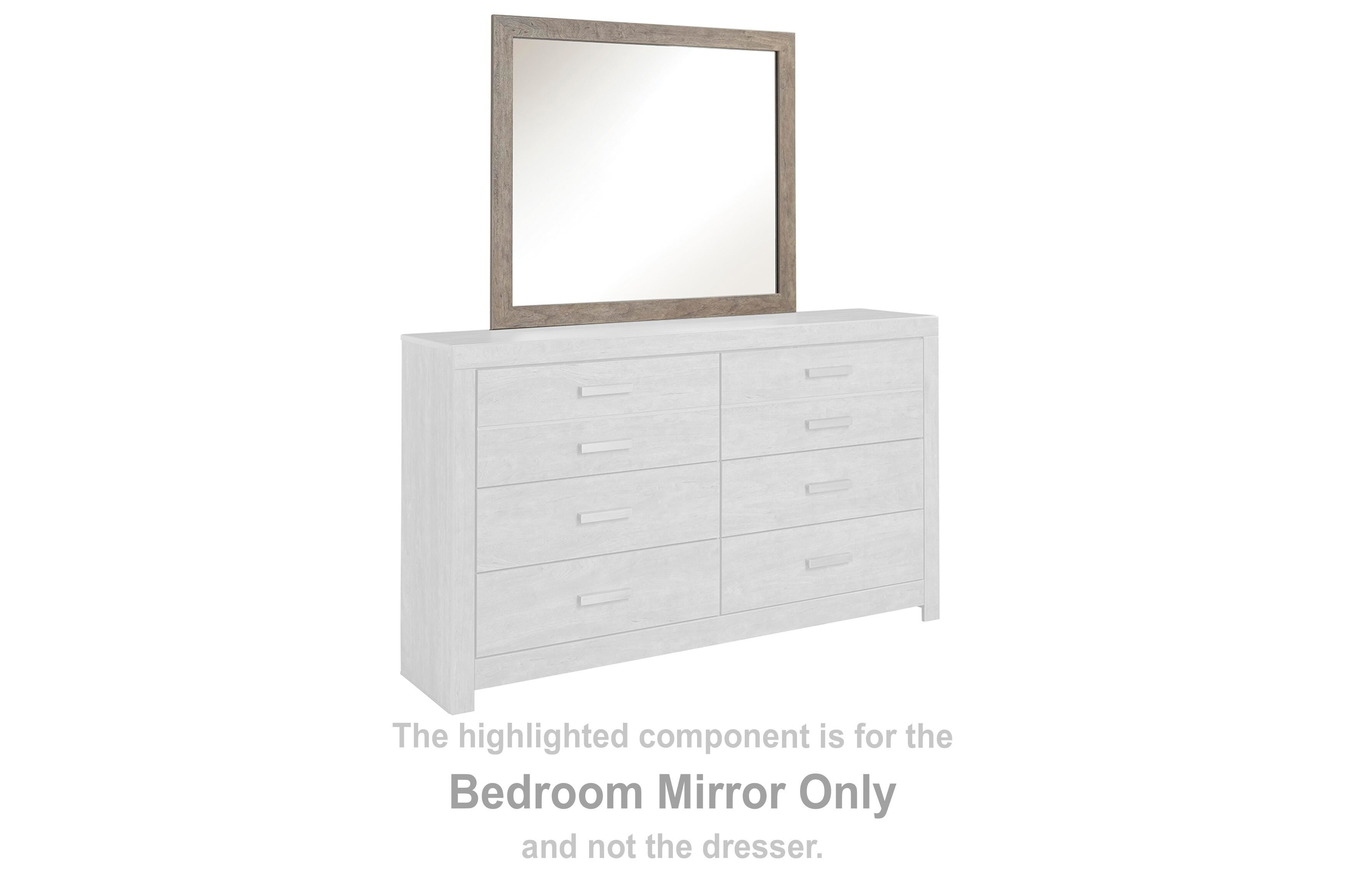 Dar Furniture - Ashley Furniture - Culverbach Bedroom Mirror - Bedroom Mirror / Gray - B070-36