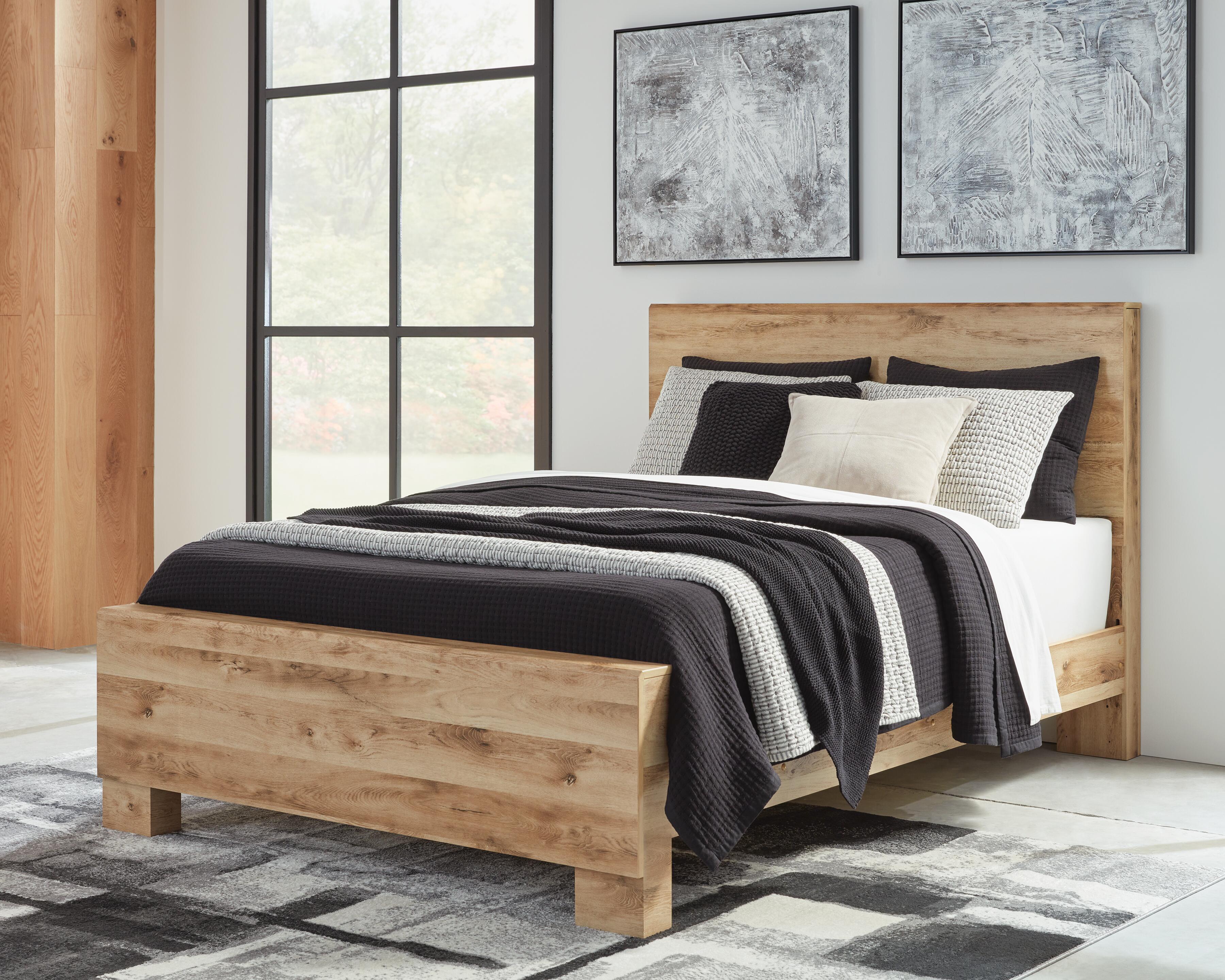 Dar Furniture - Ashley Furniture - Hyanna Queen Panel Bed - Queen Panel Bed / Tan Brown - B1050B2