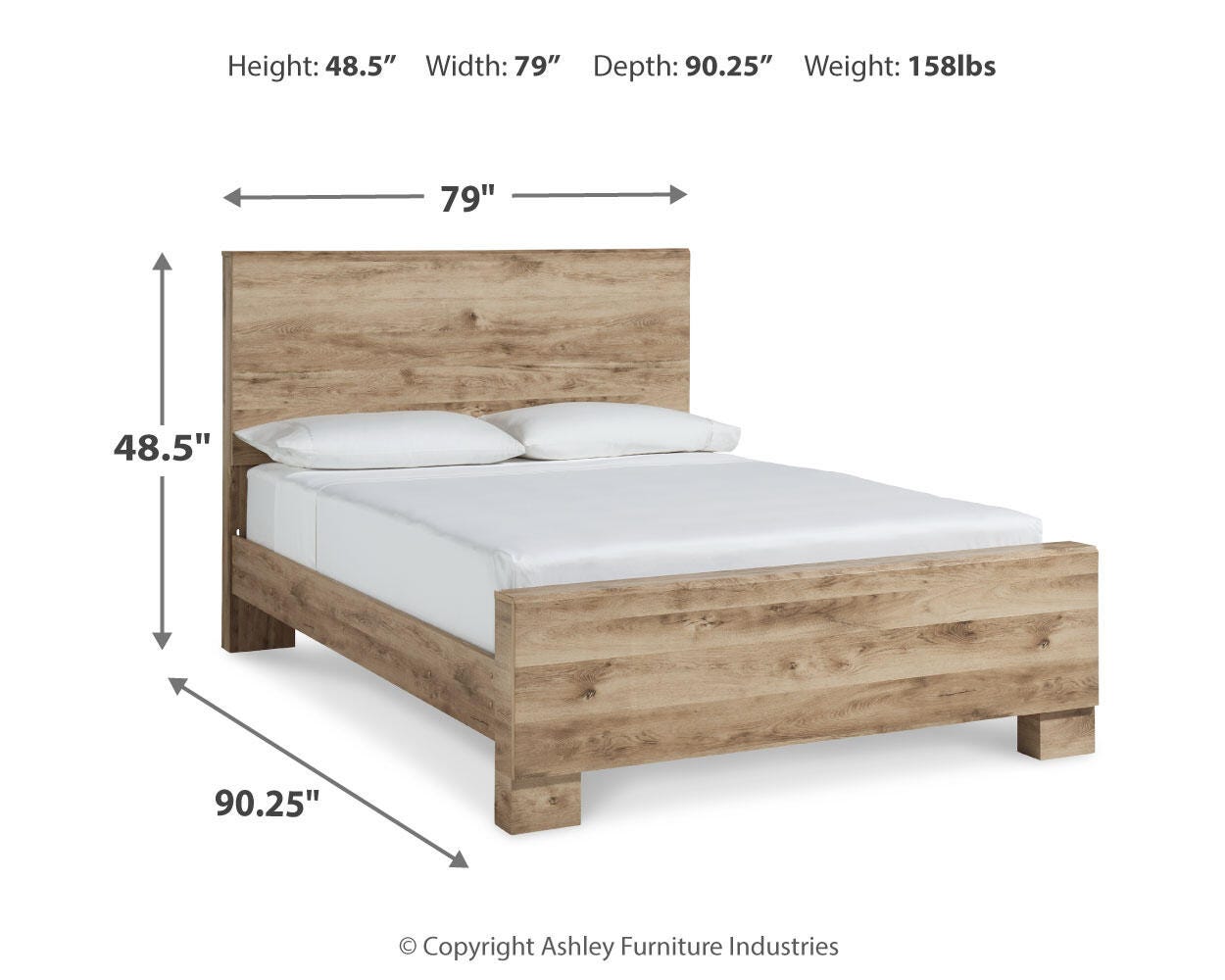 Hyanna King Panel Bed
