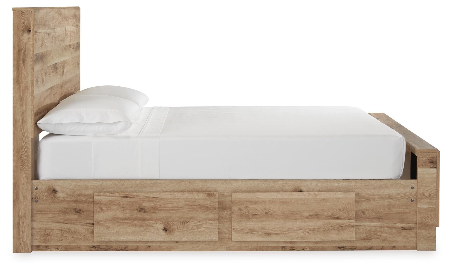 Hyanna Full Panel Bed with 1 Side Storage