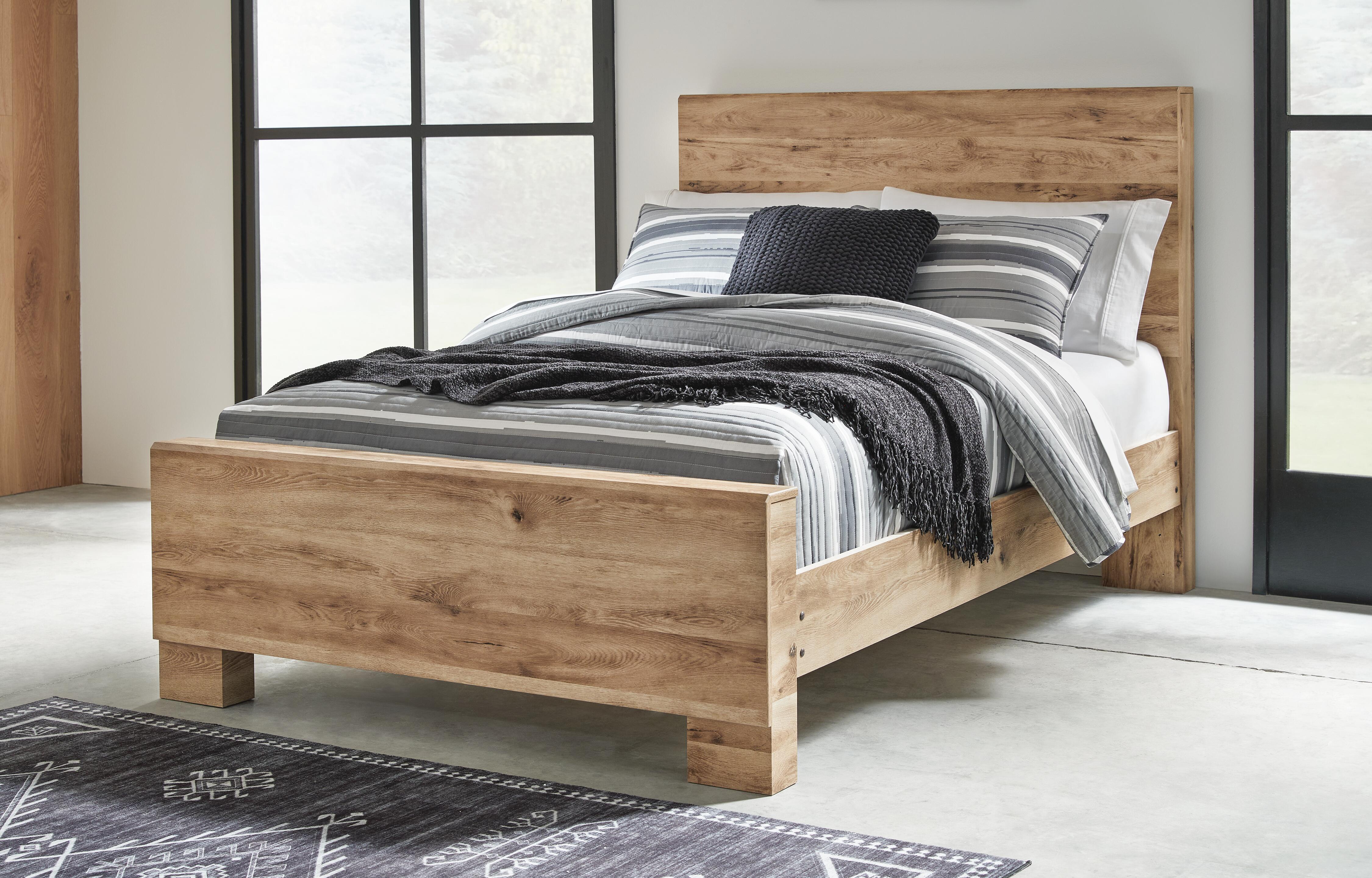Dar Furniture - Ashley Furniture - Hyanna Full Panel Bed - Full Panel Bed / Tan Brown - B1050B21