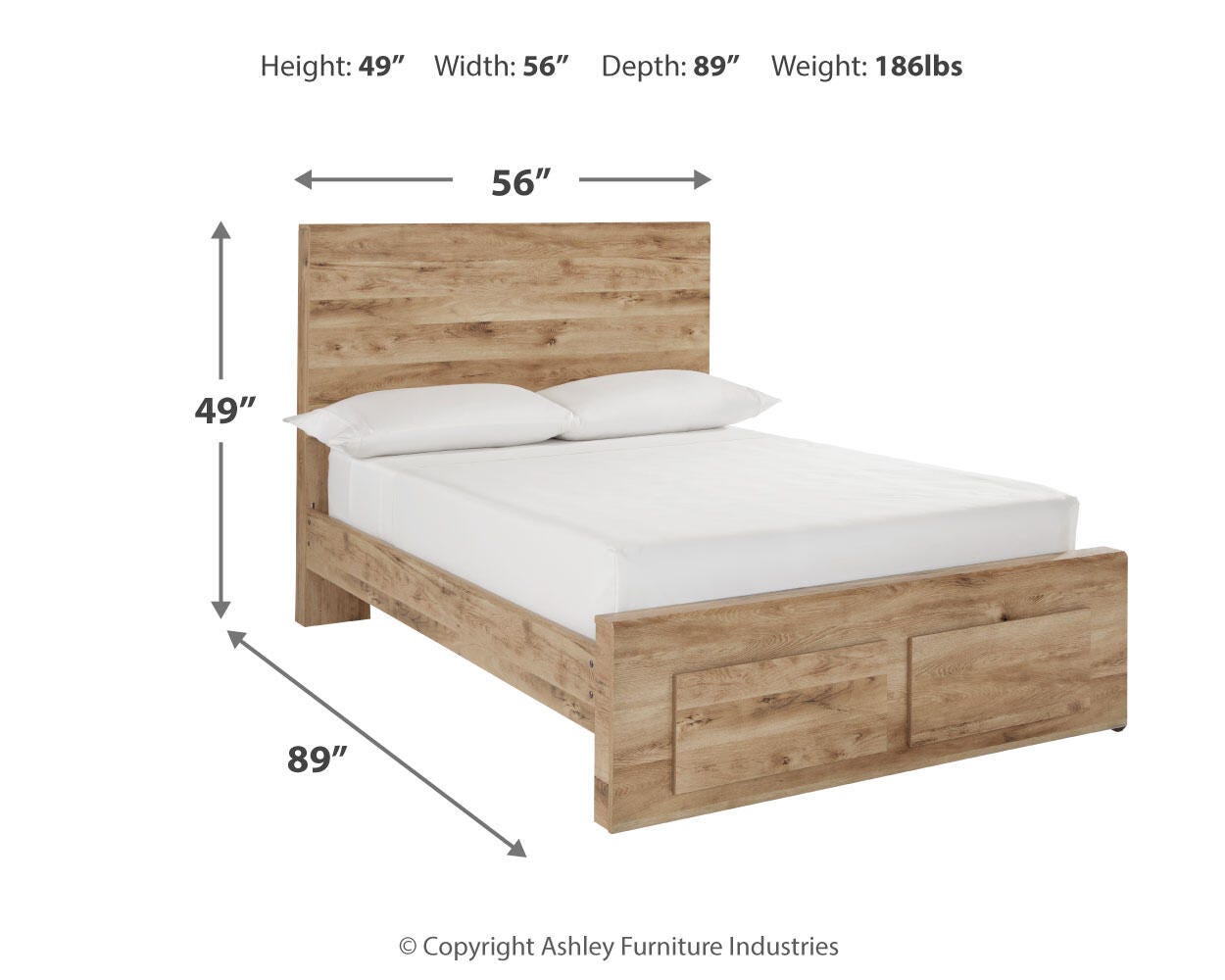 Hyanna Full Panel Storage Bed