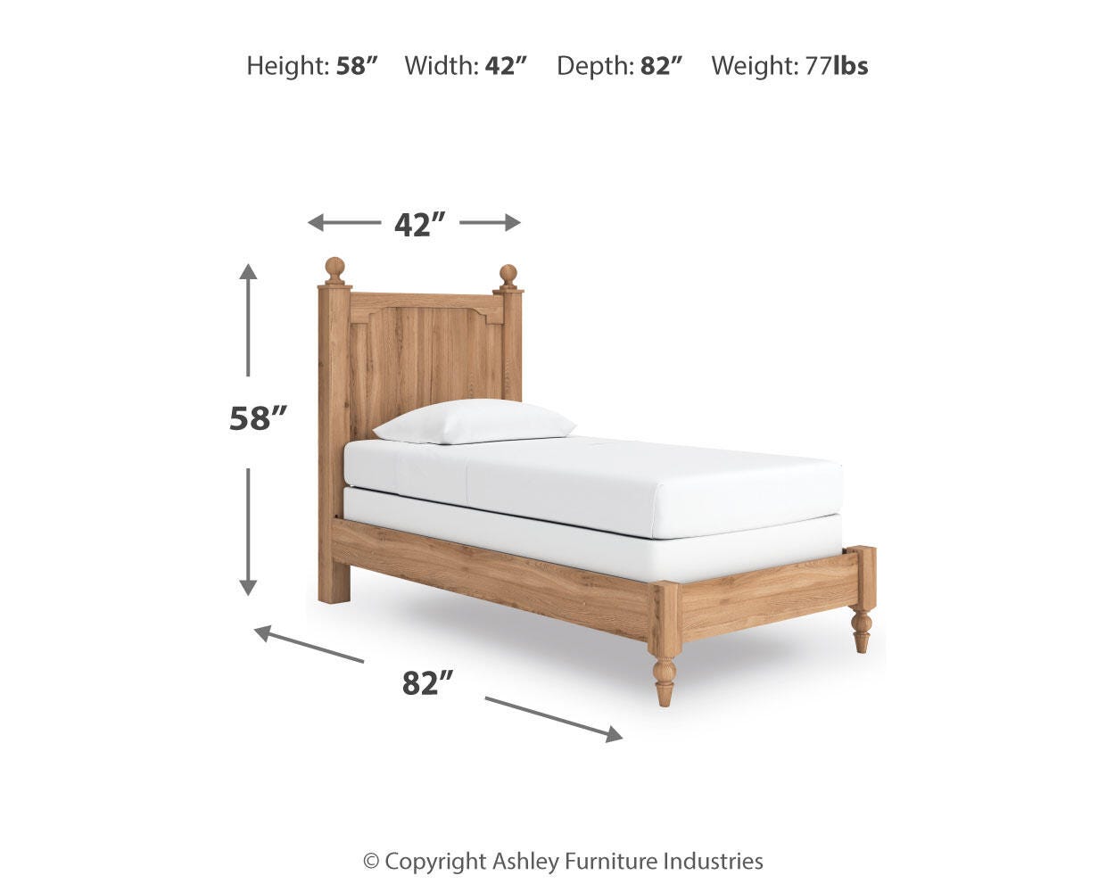 Aleaport Twin Panel Bed
