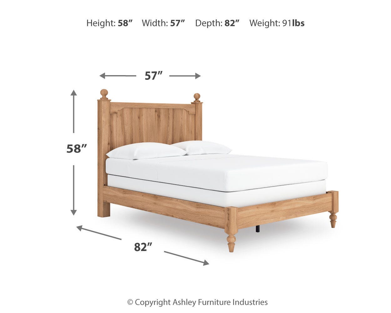 Aleaport Full Panel Bed