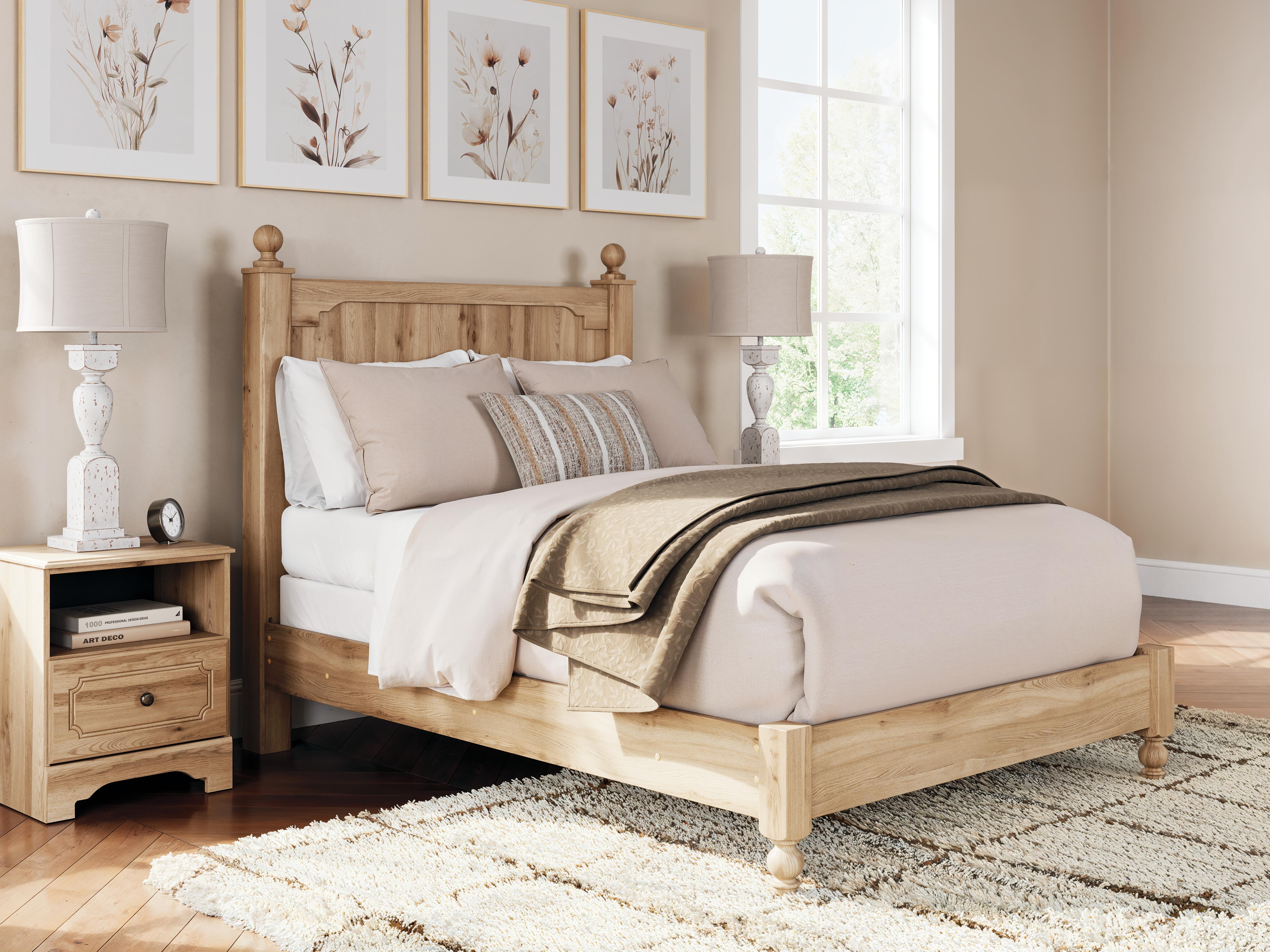 Dar Furniture - Ashley Furniture - Aleaport Full Panel Bed - Full Panel Bed / Warm Brown - PCB1075B4