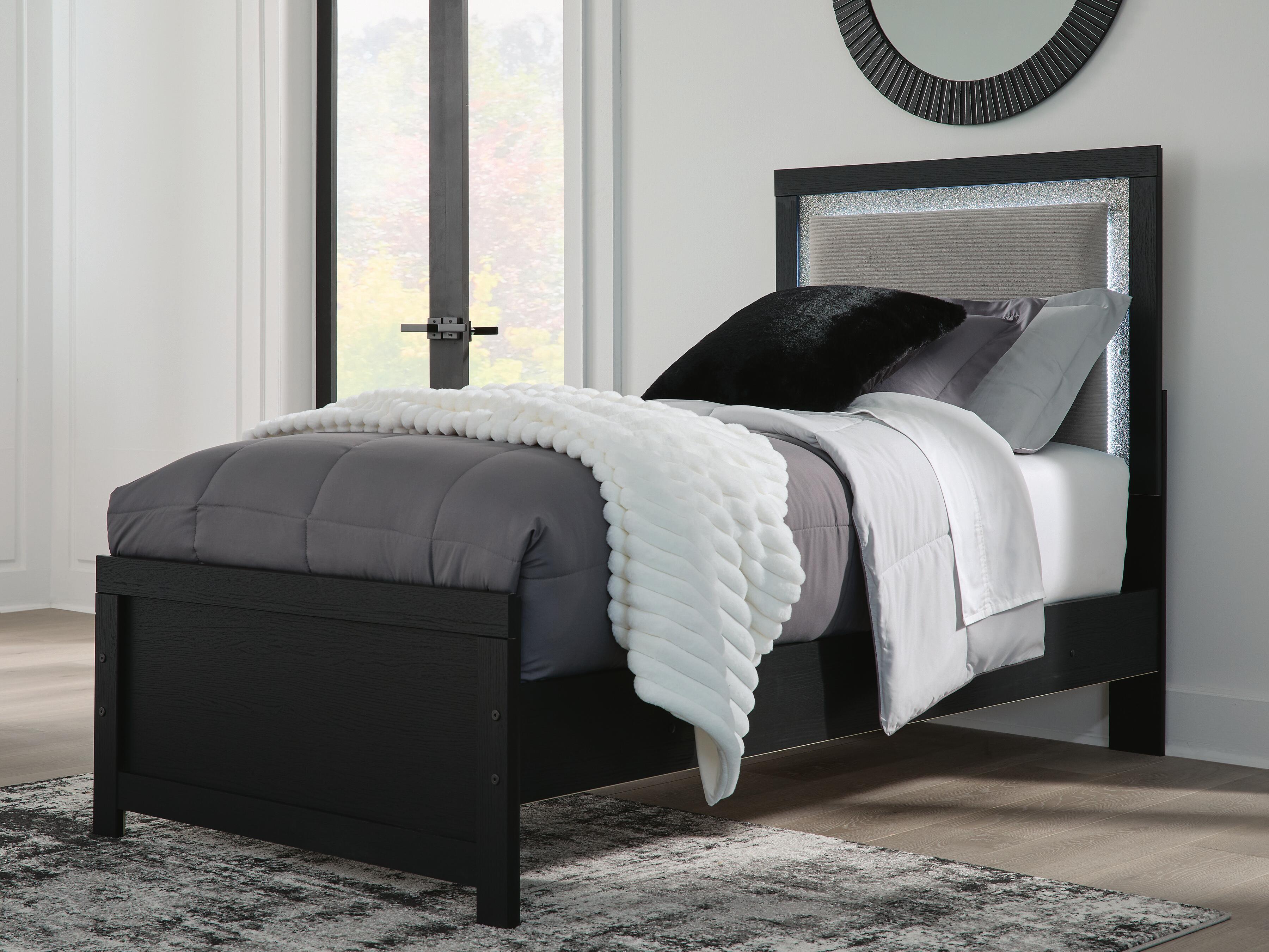Dar Furniture - Ashley Furniture - Maeling Twin Upholstered Panel Bed - Twin Upholstered Panel Bed - PCB1115B2
