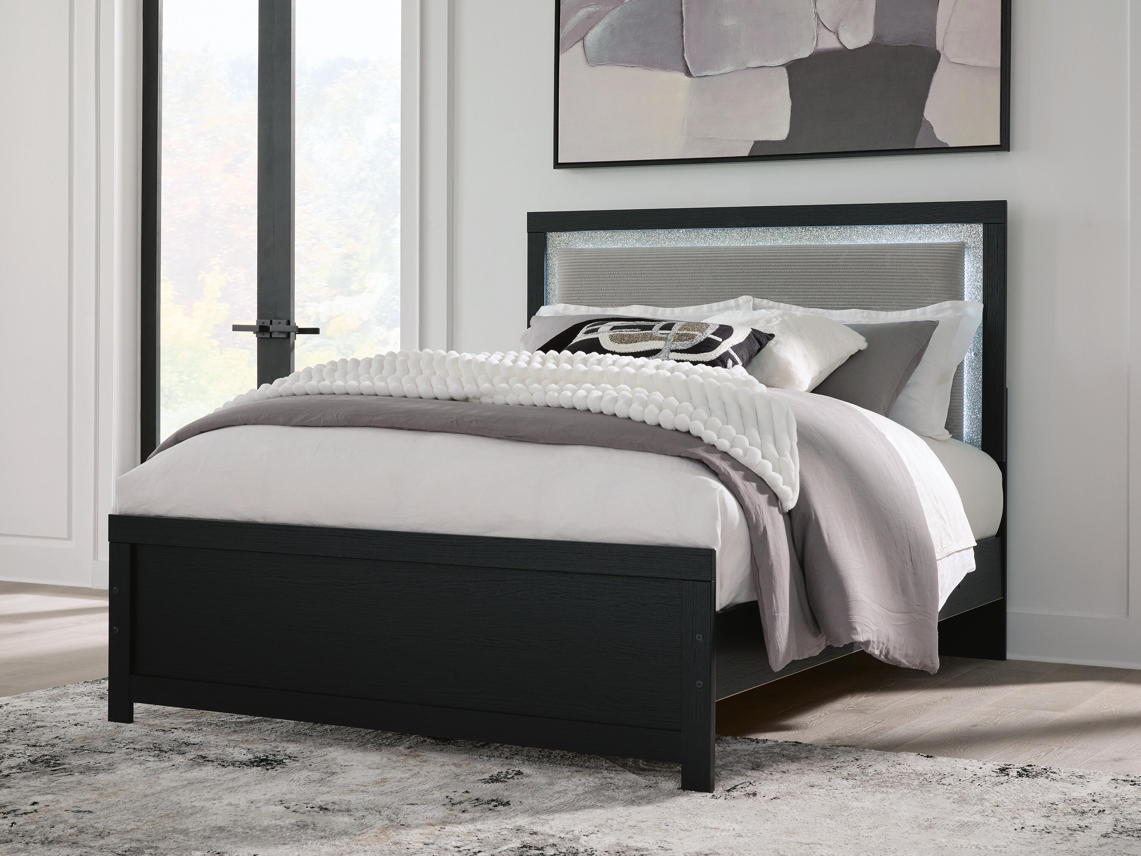 Dar Furniture - Ashley Furniture - Maeling Queen Upholstered Panel Bed - Queen Upholstered Panel Bed - PCB1115B6