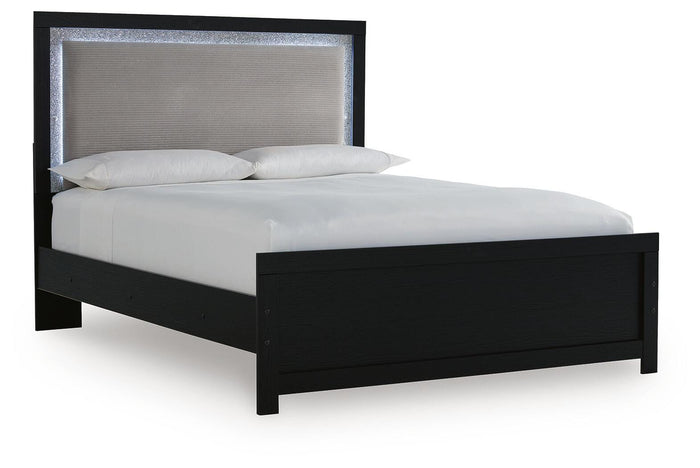 Maeling Queen Upholstered Panel Bed