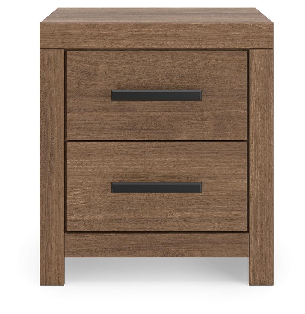 Dar Furniture - Ashley Furniture - Broachmyn Nightstand - Two Drawer Night Stand / Auburn - PCB1116-92