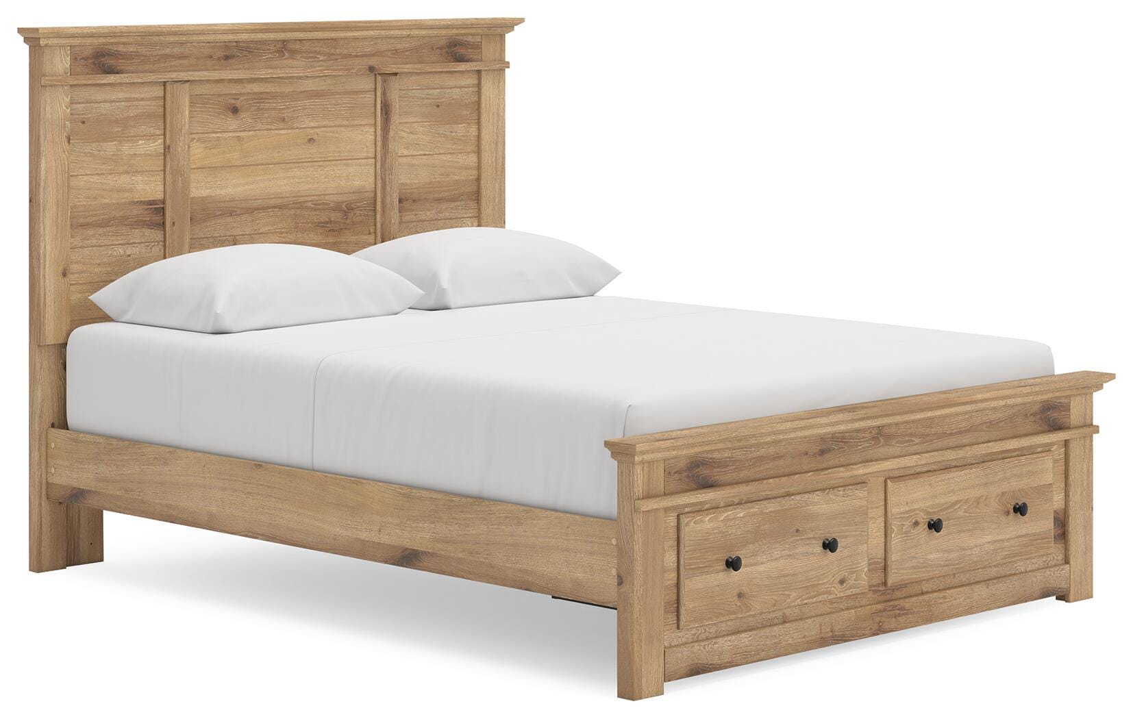Dar Furniture - Ashley Furniture - Makidern Queen Panel Storage Bed - Queen Panel Storage Bed / Tan - PCB1170B4