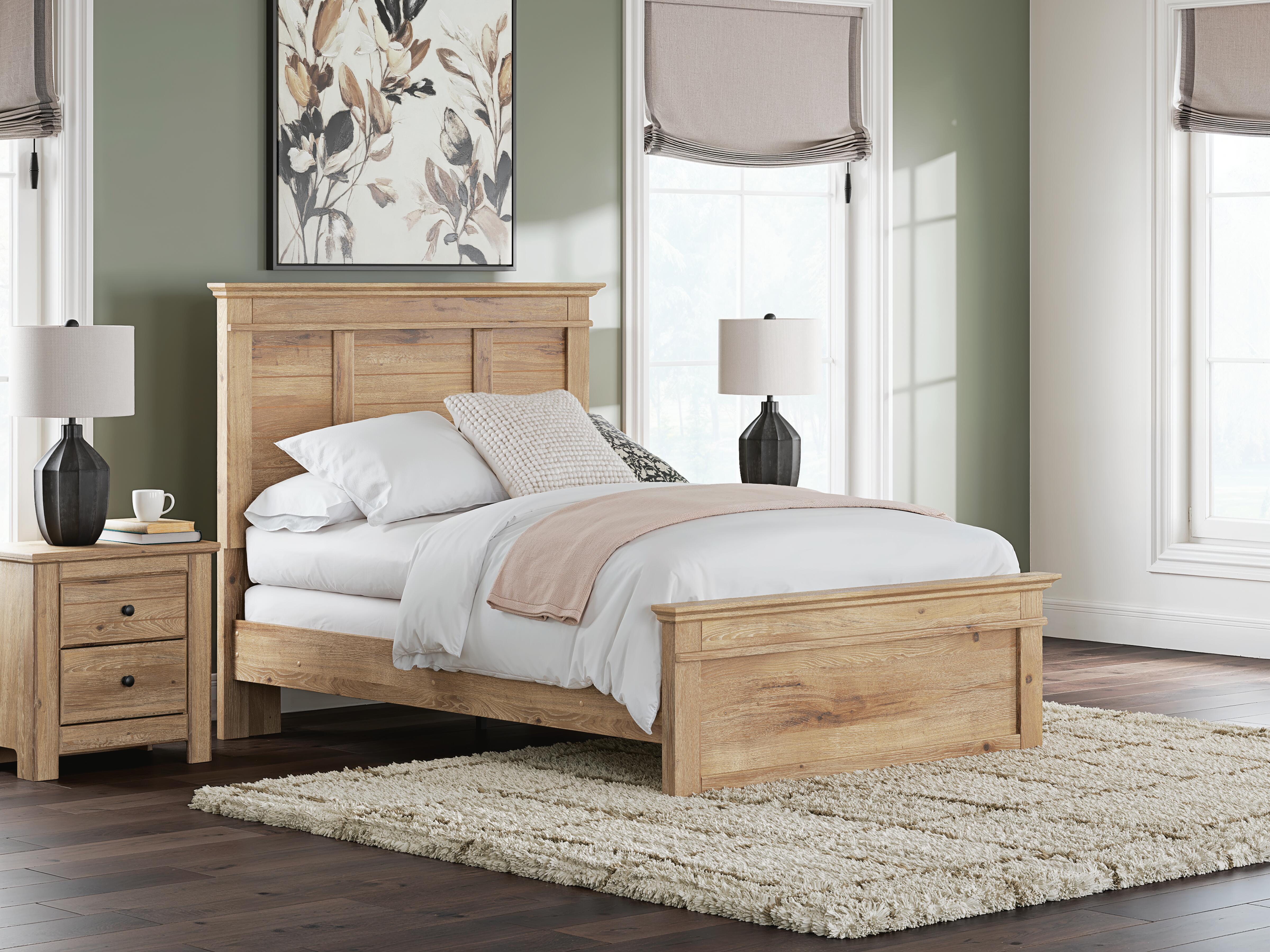Dar Furniture - Ashley Furniture - Makidern Full Panel Bed - Full Panel Bed / Tan - PCB1170B19