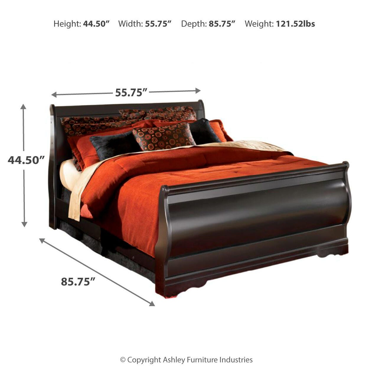 Huey Vineyard Full Sleigh Bed