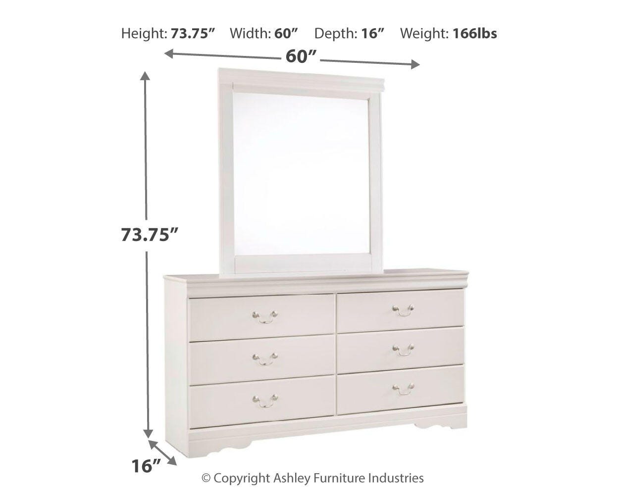 Anarasia Dresser and Mirror