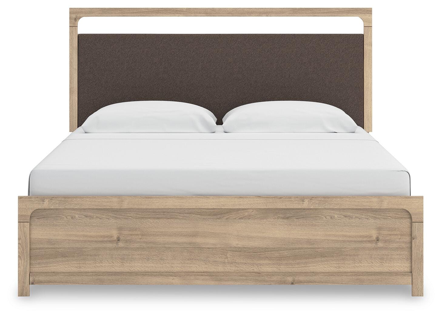Dar Furniture - Ashley Furniture - Kinlanni King Upholstered Panel Bed - King Upholstered Panel Bed / Tan - PCB1360B15