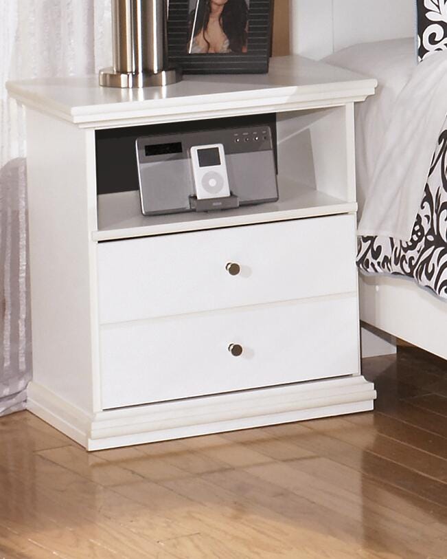 Dar Furniture - Ashley Furniture - Bostwick Shoals Nightstand - One Drawer Night Stand / White - B139-91