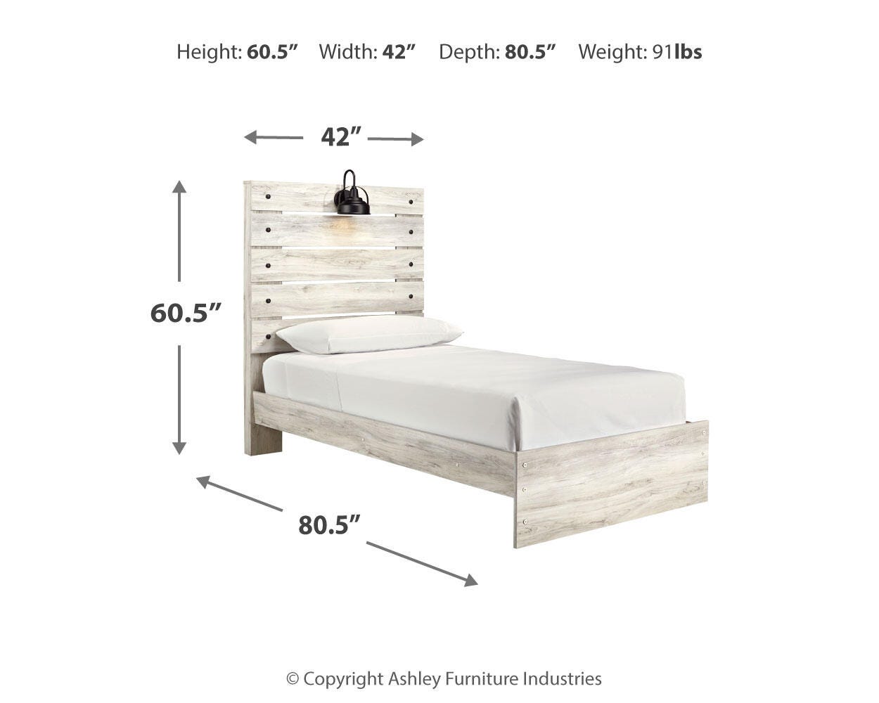 Cambeck Twin Panel Bed
