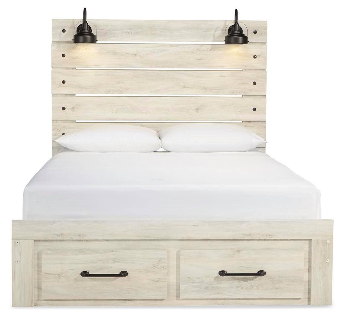 Cambeck Queen Panel Bed with 2 Storage Drawers