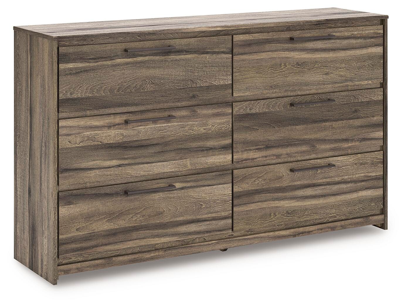Dar Furniture - Ashley Furniture - Elbrim Dresser - Six Drawer Dresser / Brown - PCB2005-31