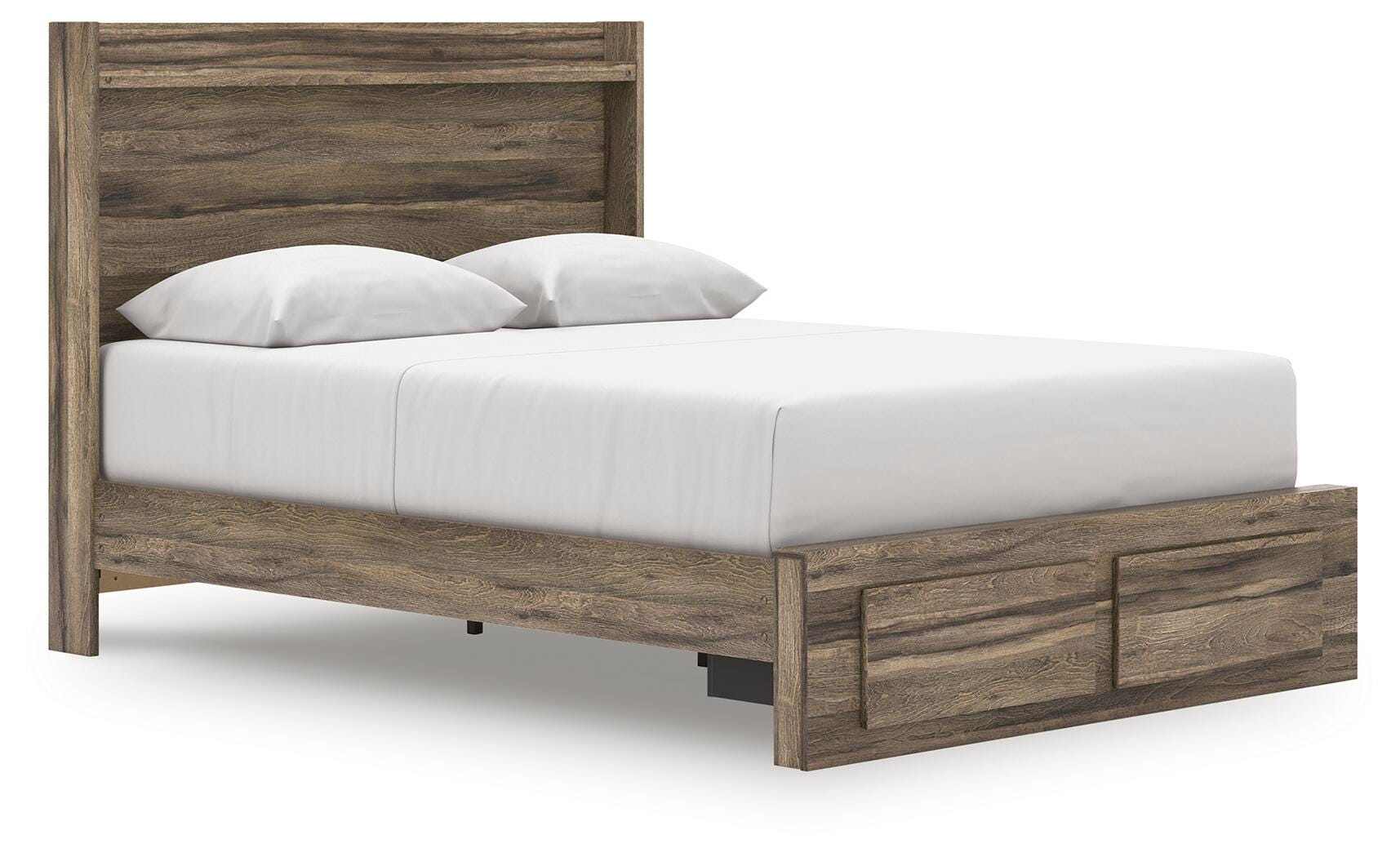 Dar Furniture - Ashley Furniture - Elbrim Queen Panel Storage Bed - Queen Panel Storage Bed / Brown - PCB2005B4