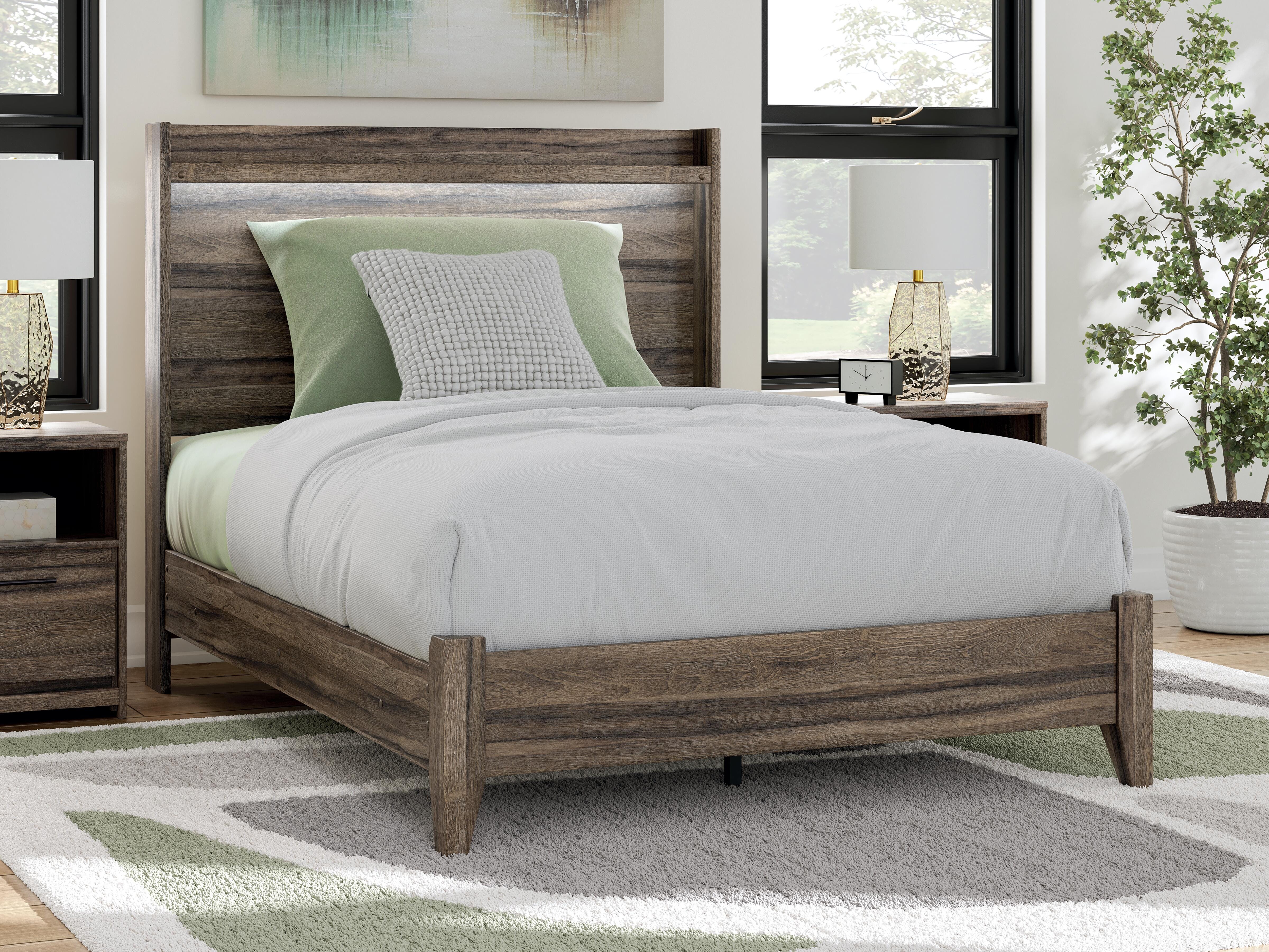 Dar Furniture - Ashley Furniture - Elbrim Full Panel Bed - Full Panel Bed / Brown - PCB2005B8