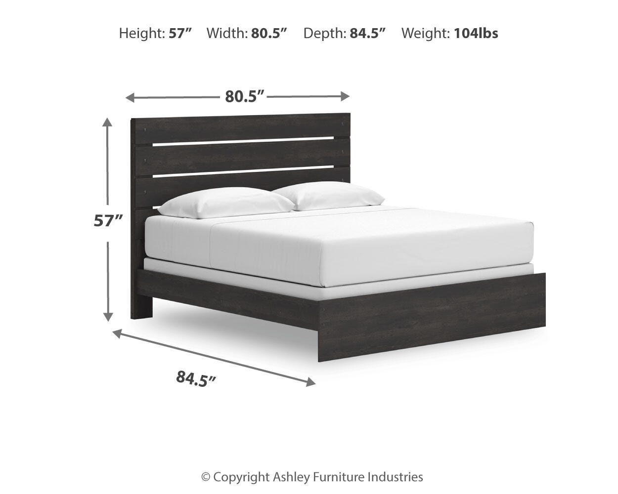 Hollivern King Panel Bed