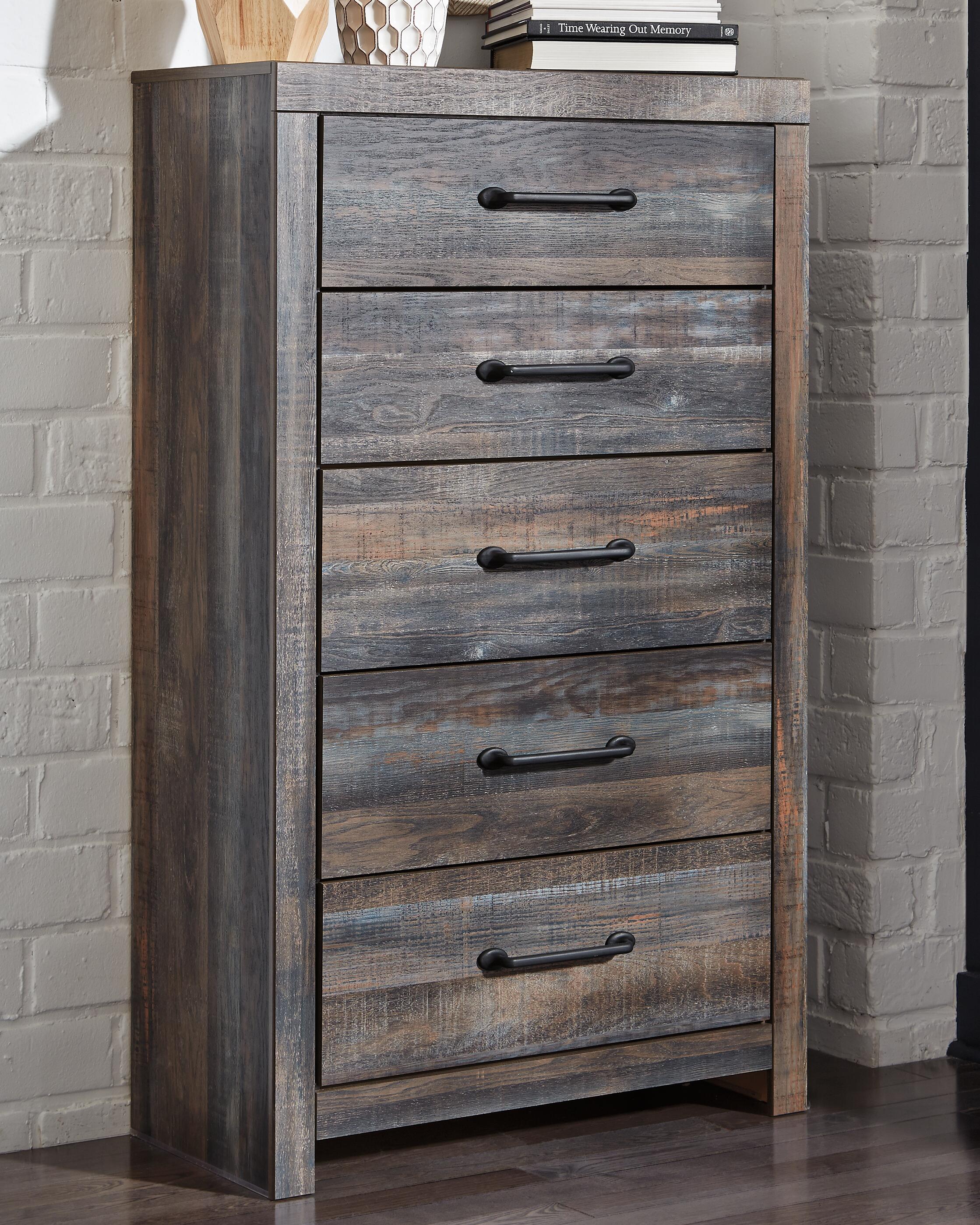 Dar Furniture - Ashley Furniture - Drystan Chest of Drawers - Five Drawer Chest / Multi - B211-46
