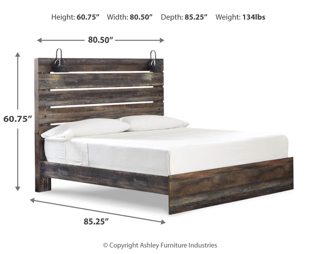Drystan King Panel Bed
