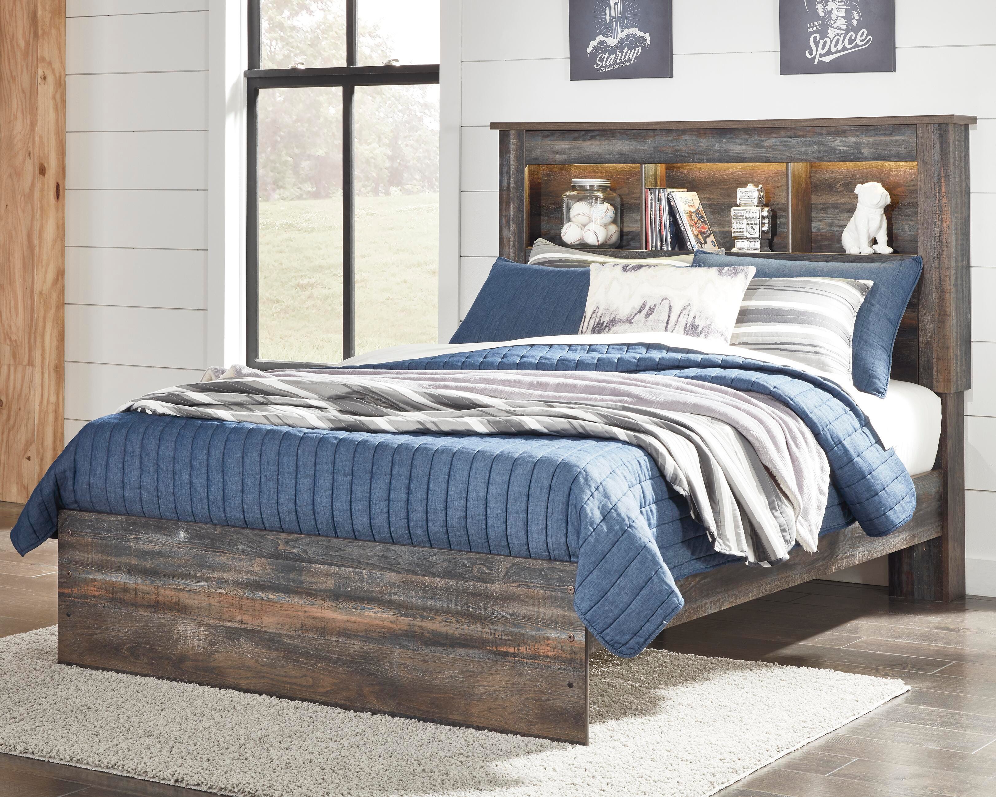 Dar Furniture - Ashley Furniture - Drystan Full Bookcase Bed - Full Bookcase Bed / Multi - B211B46