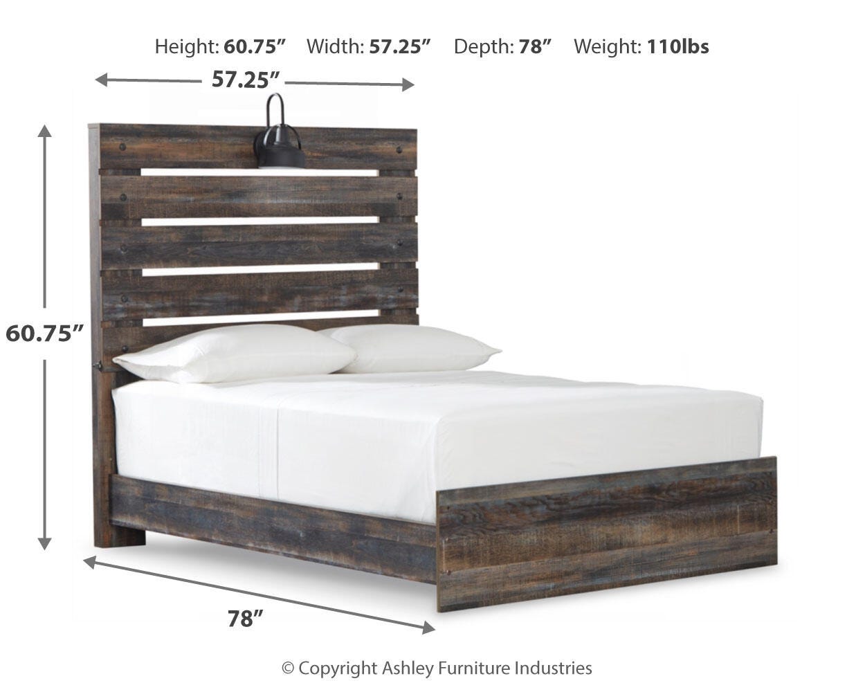 Drystan Full Panel Bed