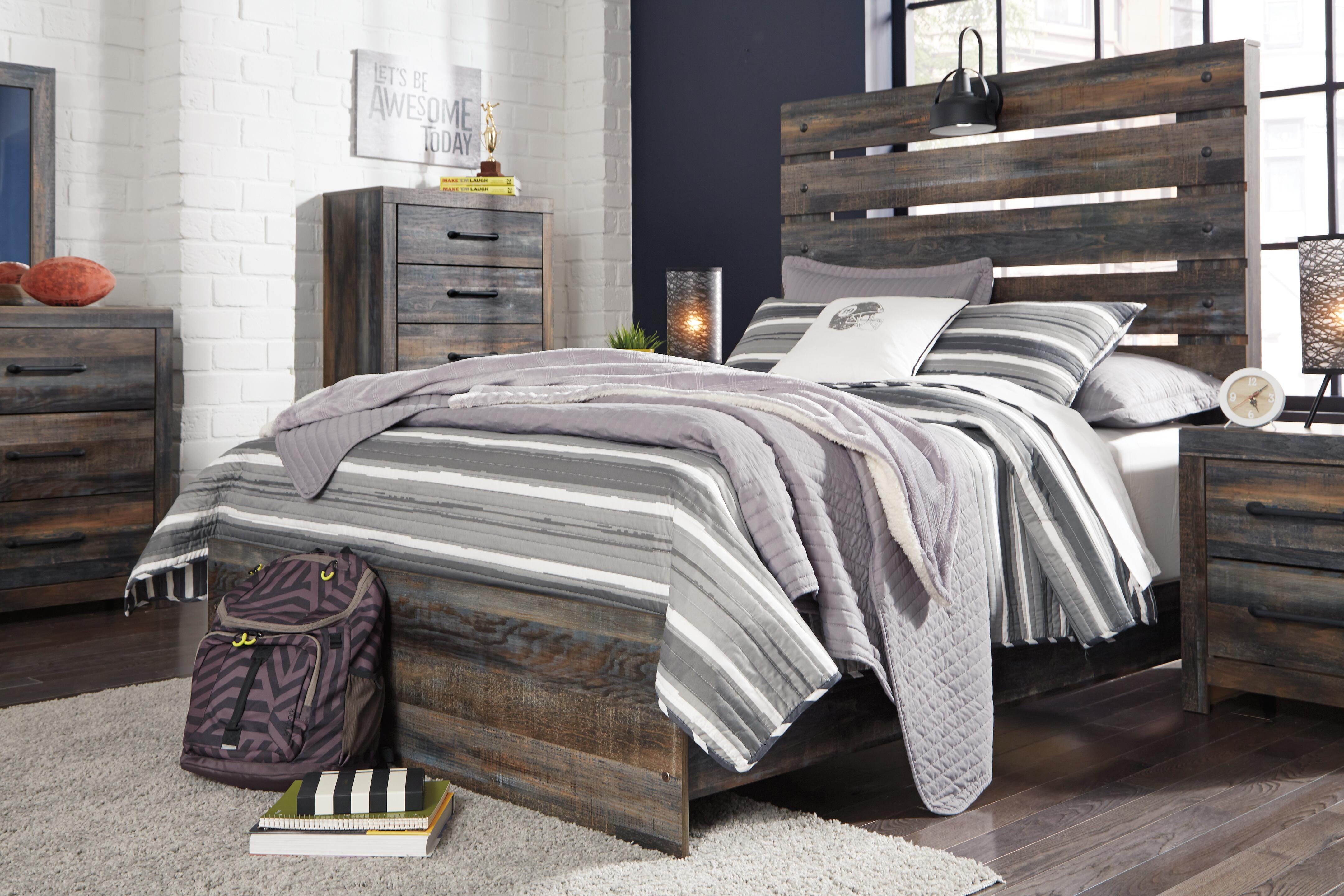Dar Furniture - Ashley Furniture - Drystan Full Panel Bed - Full Panel Bed / Multi - B211B3