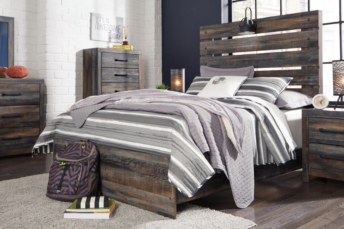 Dar Furniture - Ashley Furniture - Drystan Full Panel Bed - Full Panel Bed / Multi - B211B3