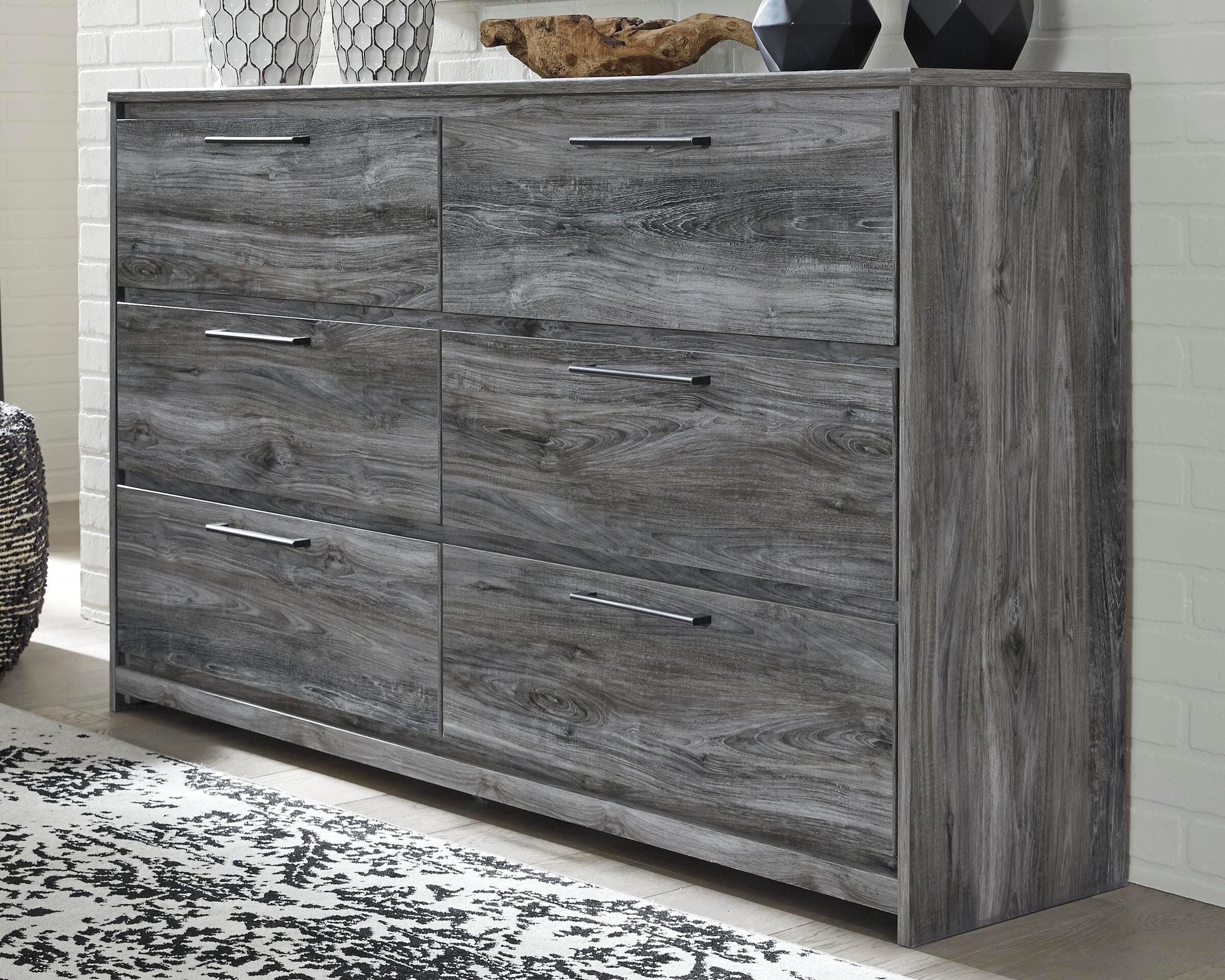 Dar Furniture - Ashley Furniture - Baystorm Dresser - Six Drawer Dresser / Gray - B221-31