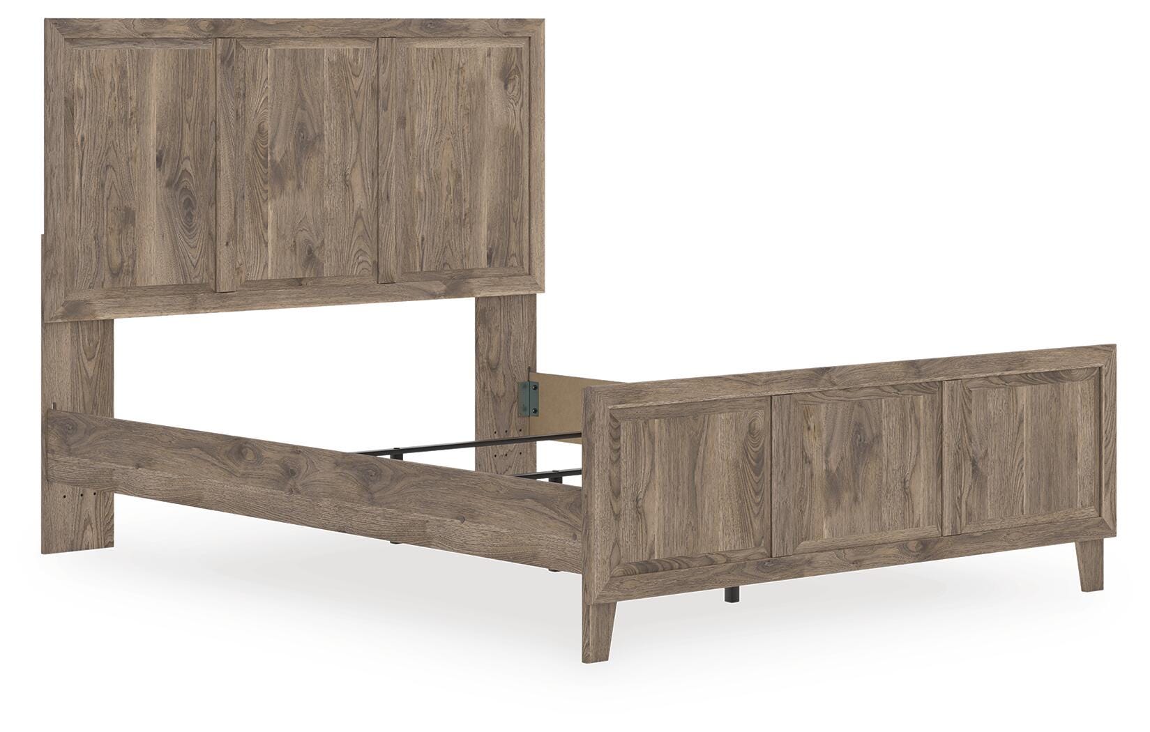 Dar Furniture - Ashley Furniture - Rusticott Queen Panel Bed - Queen Panel Bed / Brown - PCB2260B2