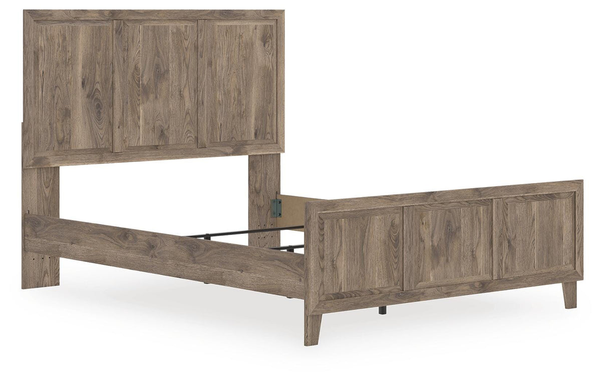 Dar Furniture - Ashley Furniture - Rusticott Queen Panel Bed - Queen Panel Bed / Brown - PCB2260B2
