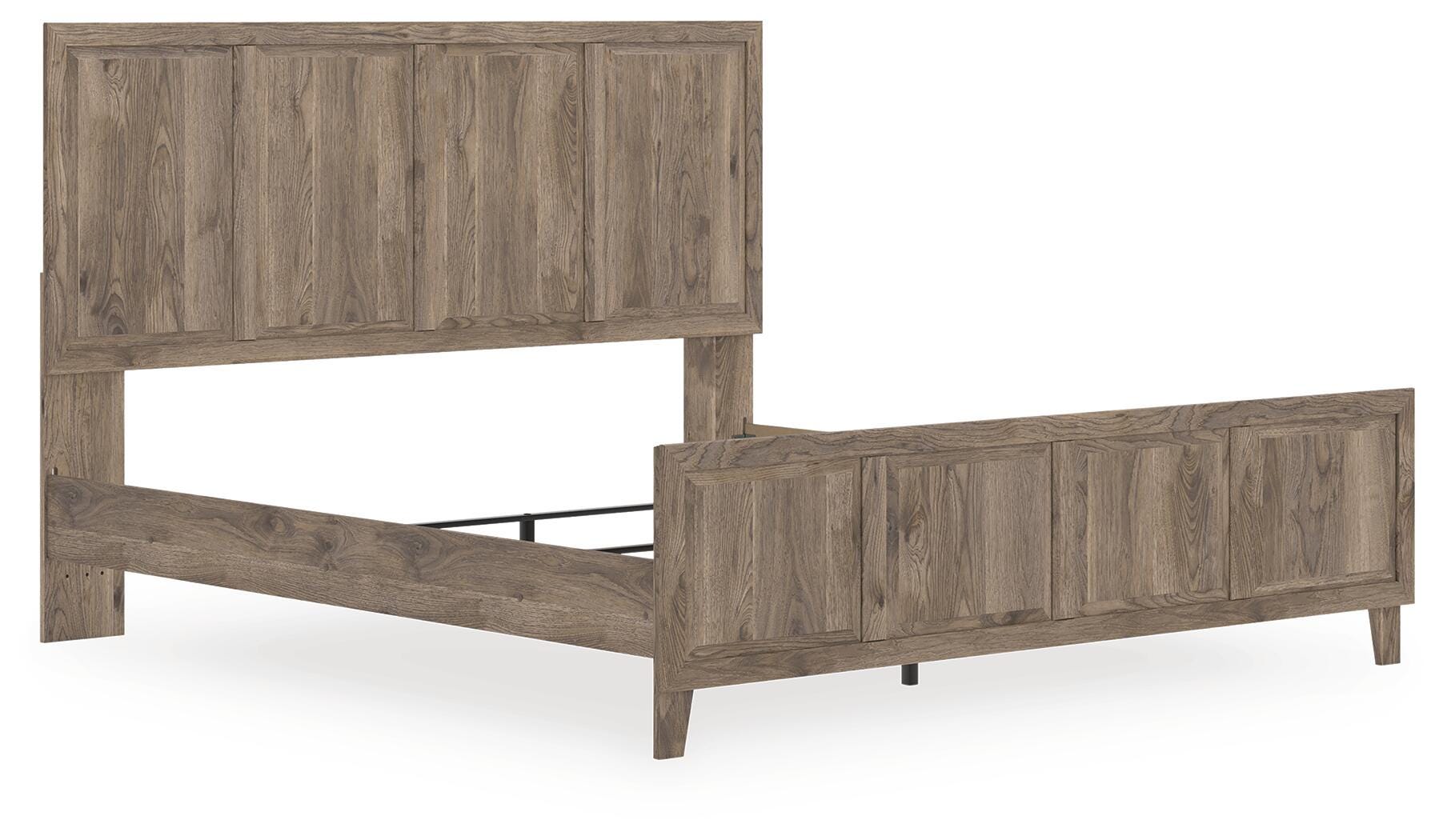 Dar Furniture - Ashley Furniture - Rusticott King Panel Bed - King Panel Bed / Brown - PCB2260B6