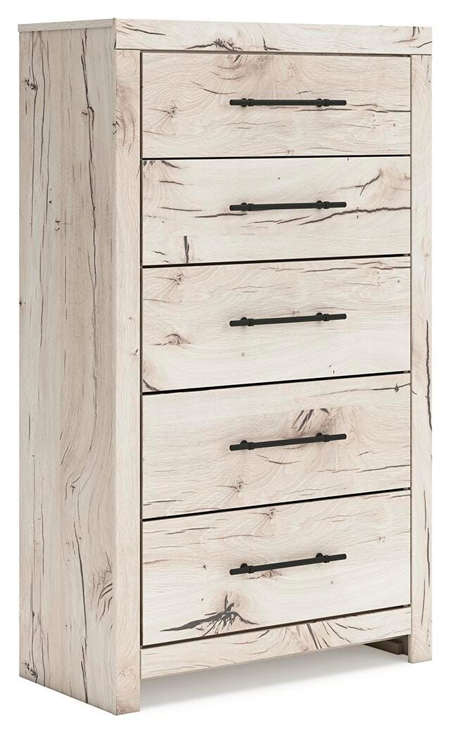Dar Furniture - Ashley Furniture - Lawroy Chest of Drawers - Five Drawer Chest / Light Natural - B2310-46