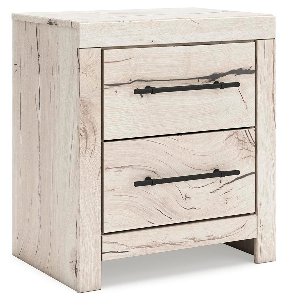 Dar Furniture - Ashley Furniture - Lawroy Nightstand - Two Drawer Night Stand / Light Natural - B2310-92