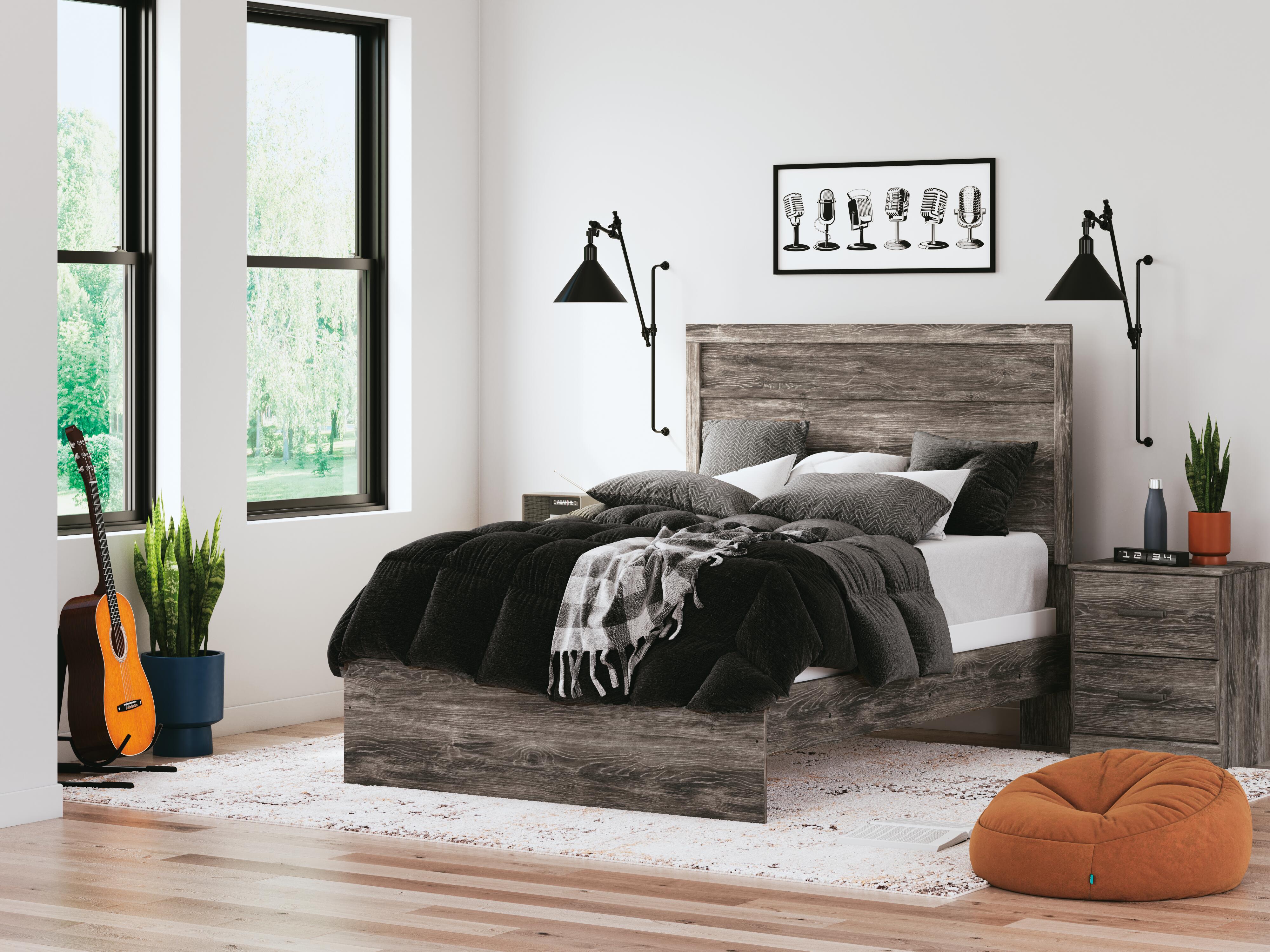 Dar Furniture - Ashley Furniture - Ralinksi Full Panel Bed - Full Panel Bed / Gray - B2587B4