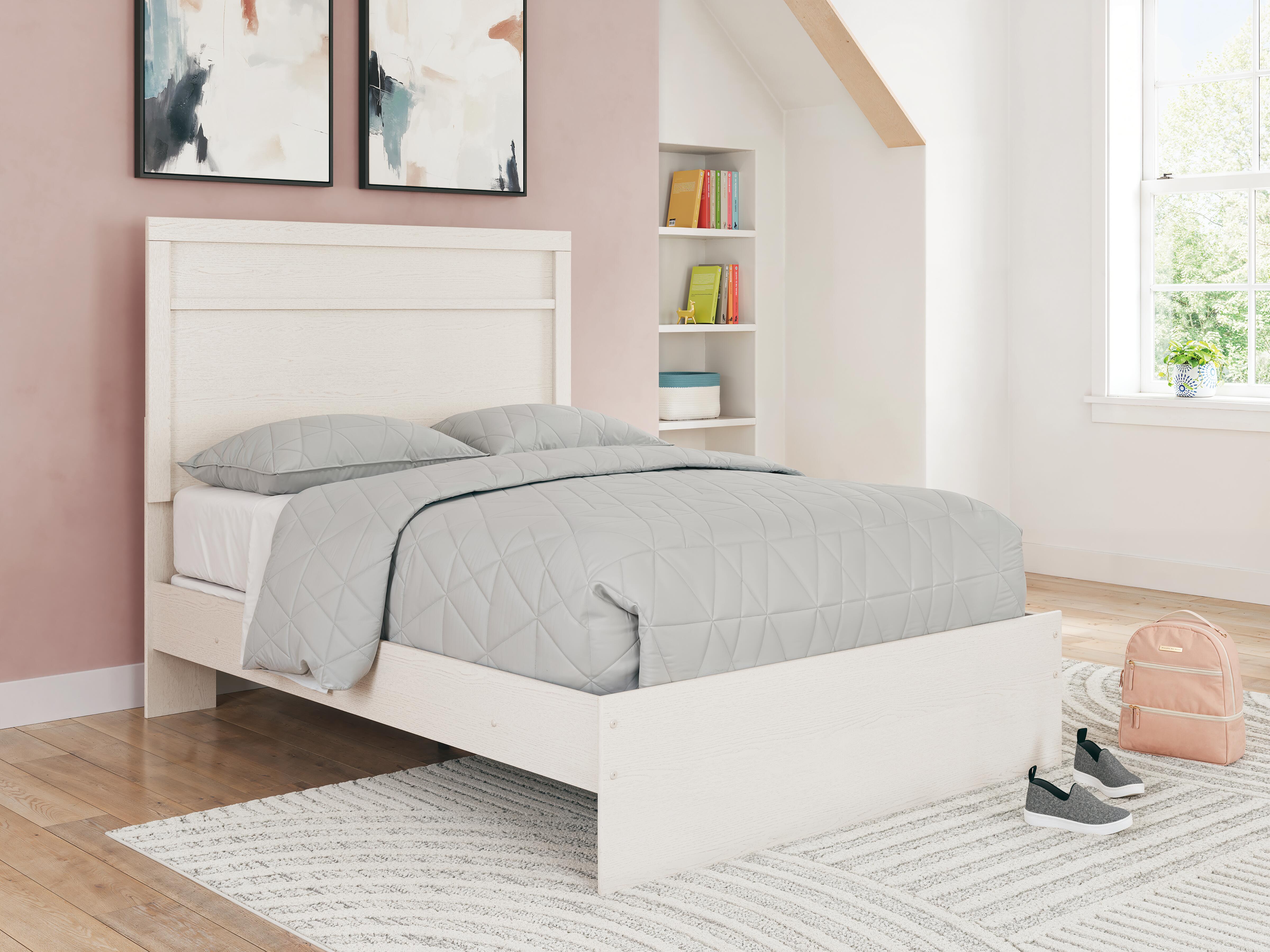 Dar Furniture - Ashley Furniture - Stelsie Full Panel Bed - Full Panel Bed / White - B2588B4