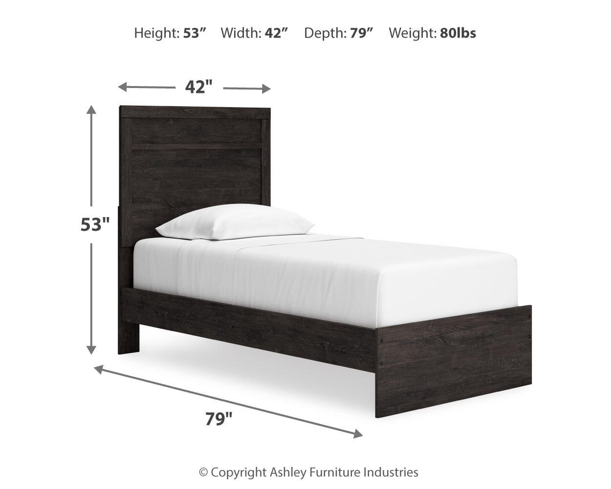 Belachime Twin Panel Bed
