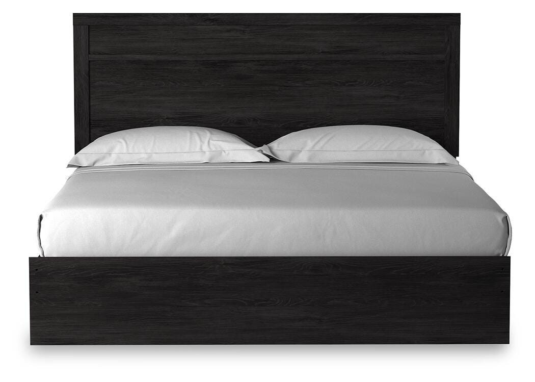 Belachime King Panel Bed, Dresser, Mirror, Chest and Nightstand