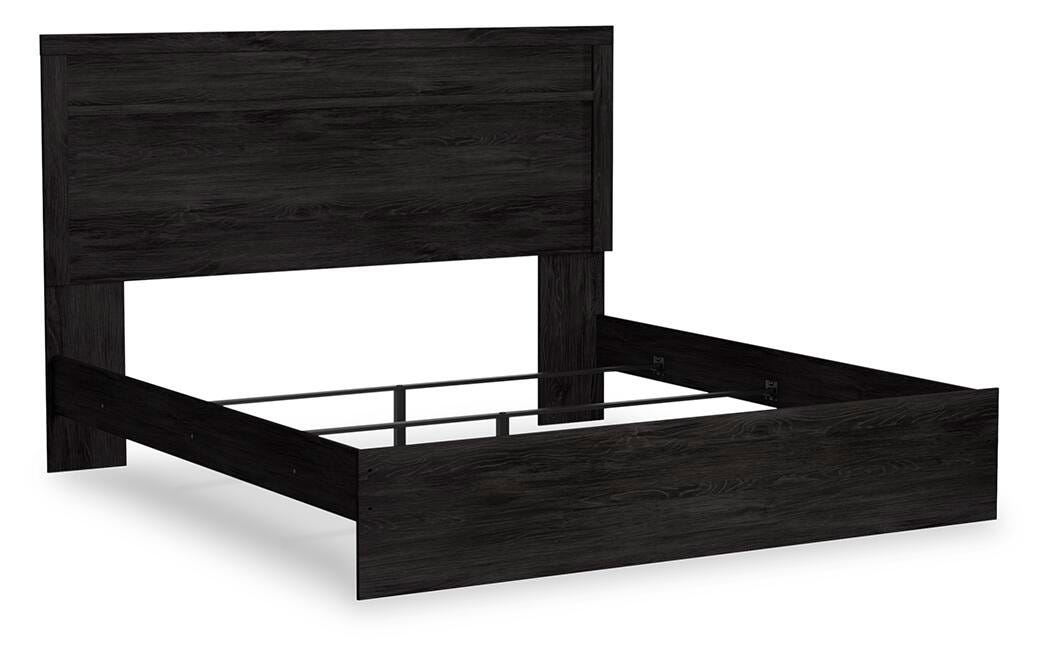 Dar Furniture - Ashley Furniture - Belachime King Panel Bed - King Panel Bed / Charcoal - B2589B4