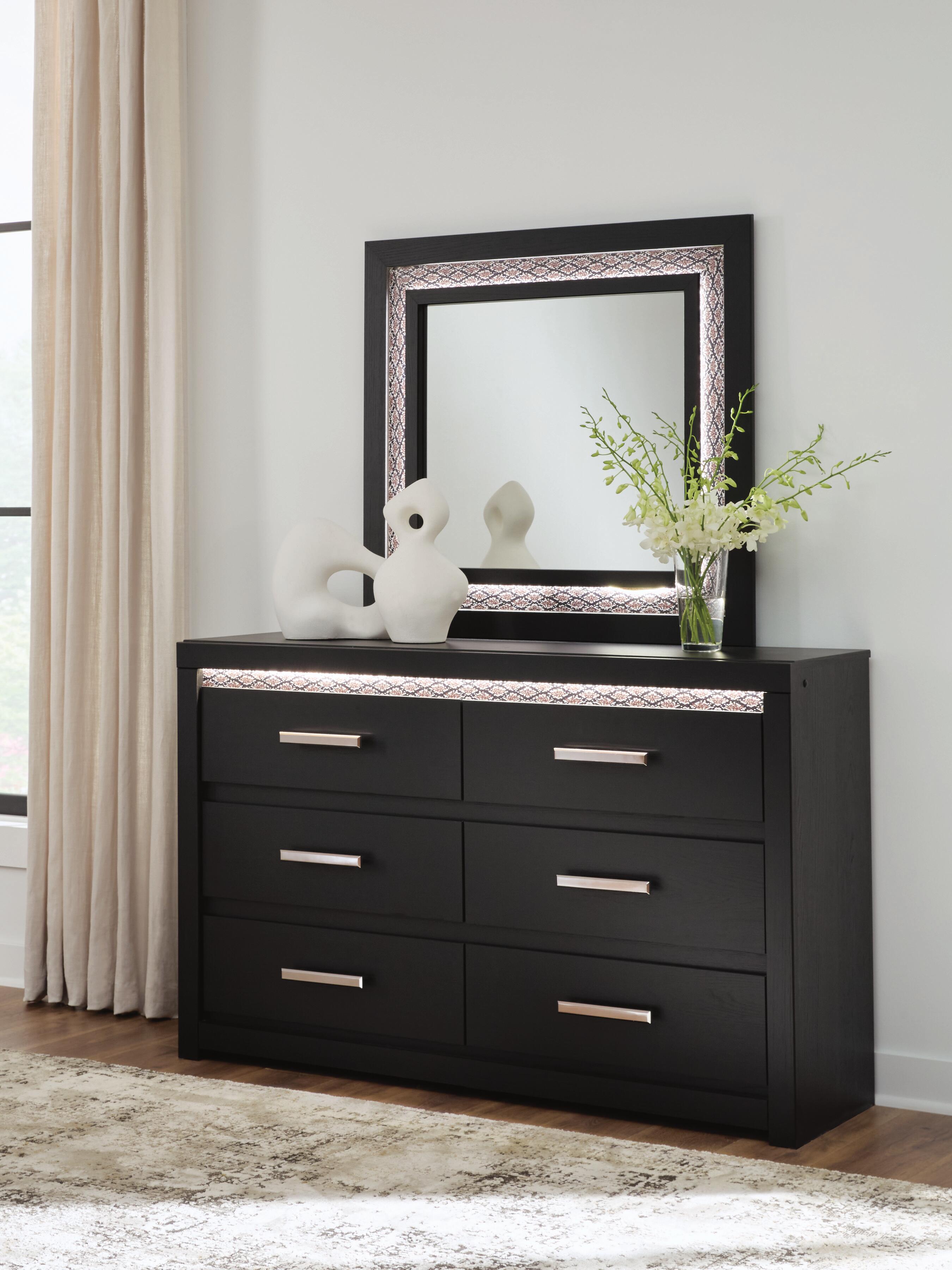 Dar Furniture - Ashley Furniture - Shoralli Dresser and Mirror - Dresser and Mirror - B2611B1